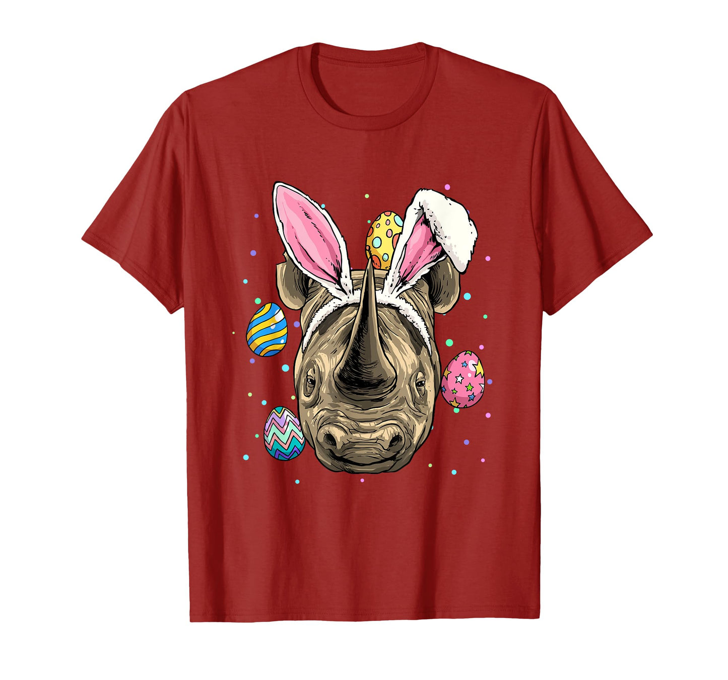 Easter Bunny Rhinoceros Chubby Unicorn Egg Hunts Rhino Lover T-Shirt