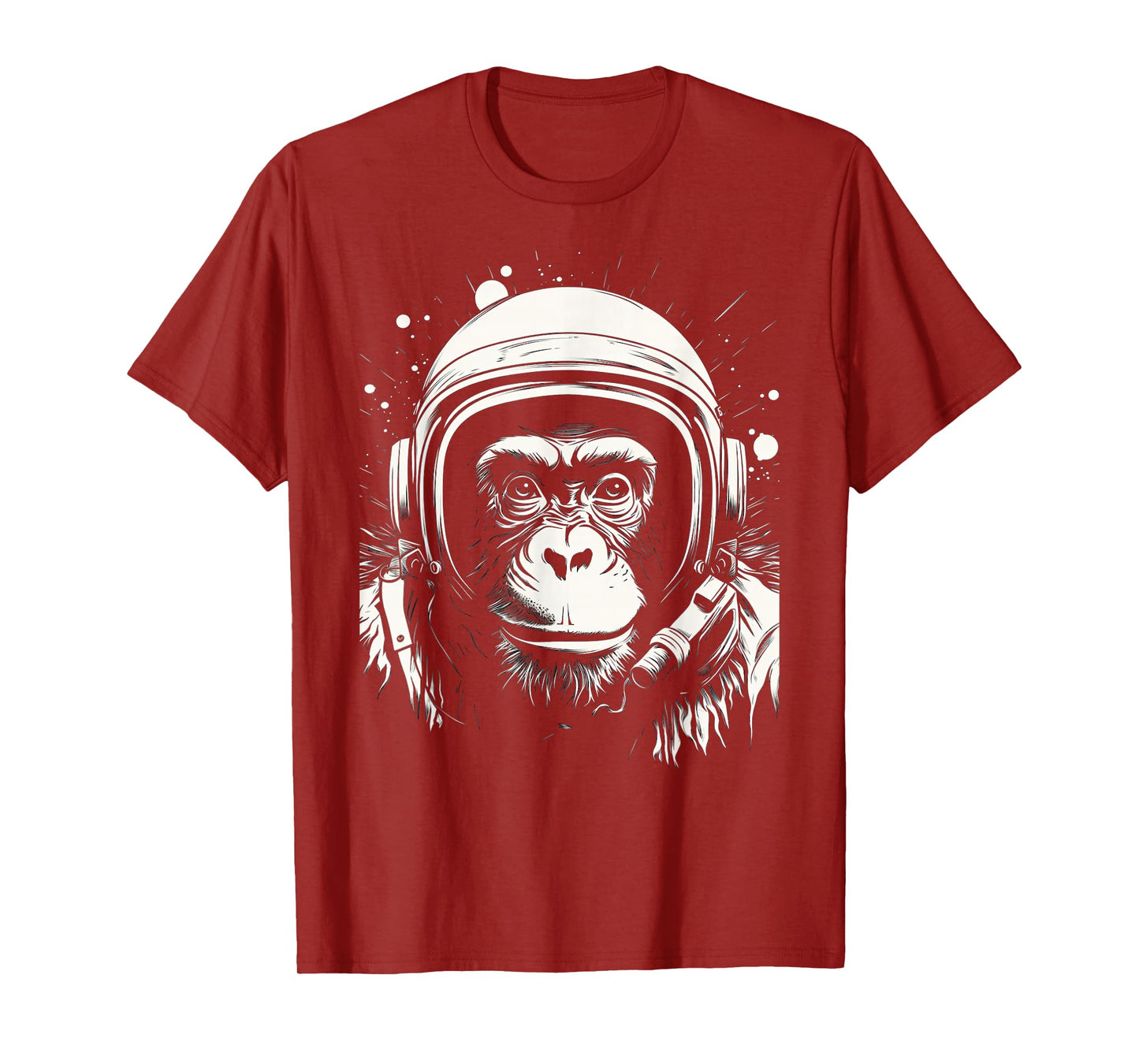 iconic monkey astronaut in astronautsuit in space T-Shirt