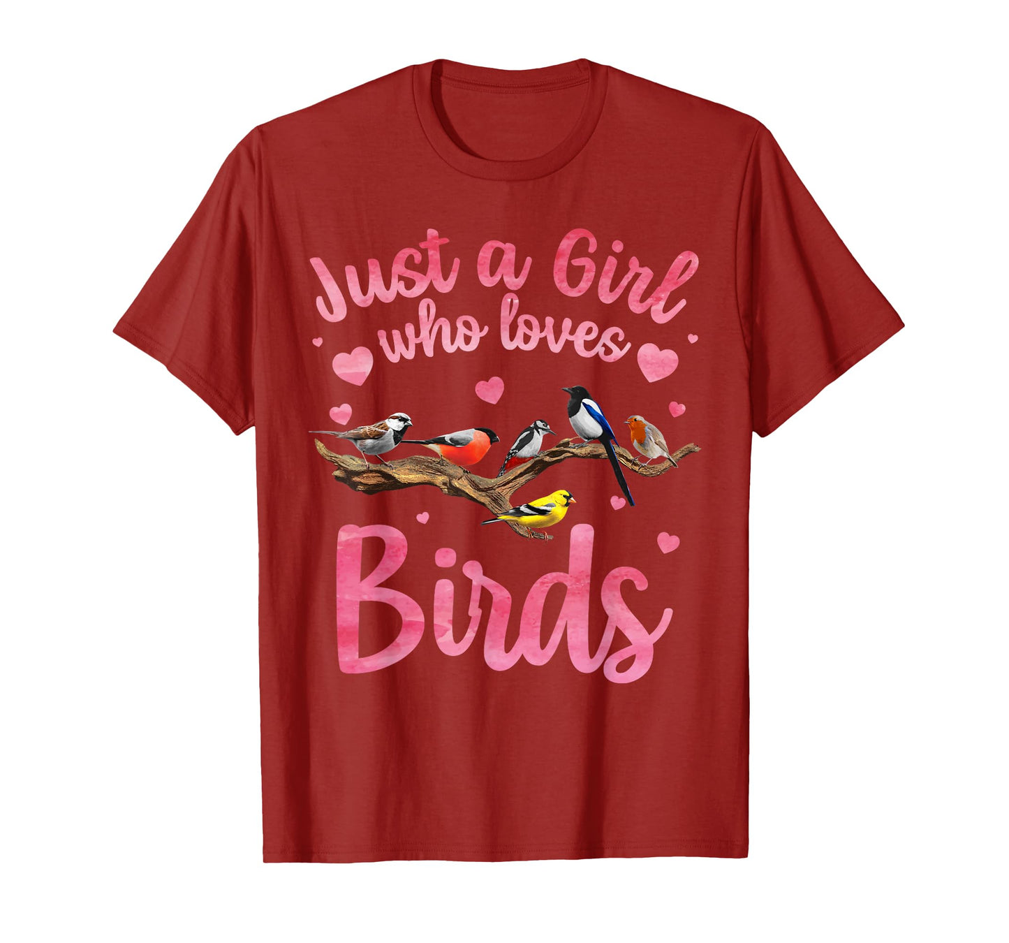 Cool Bird Watcher Art For Women Girls Birding Nerd Birder T-Shirt