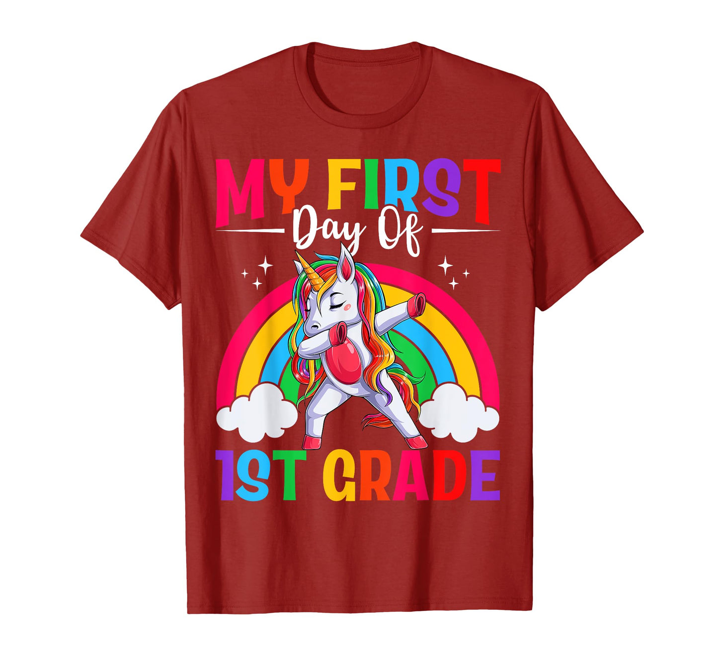 My First Day Of 1st Grade Unicorn First Grade Team Girls T-Shirt