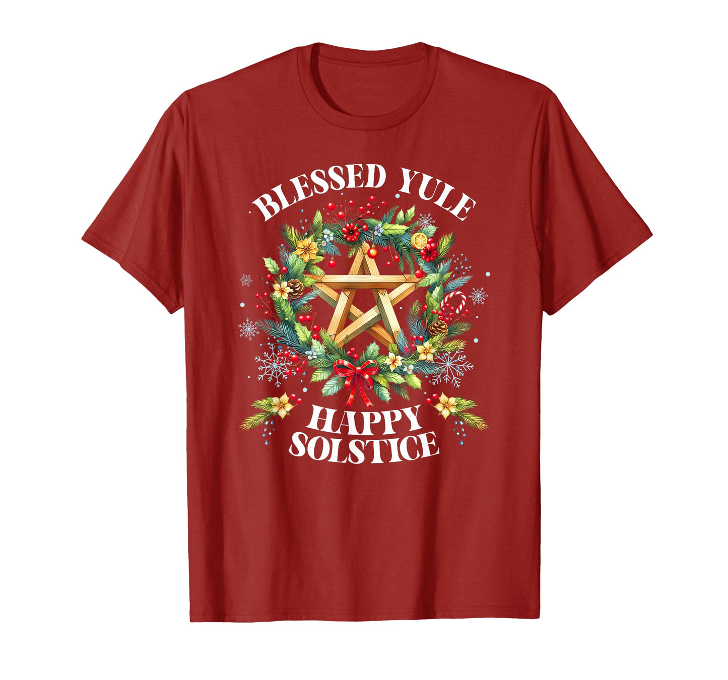 Winter Solstice Yule Christmas Blessed Yule Happy Solstice T-Shirt