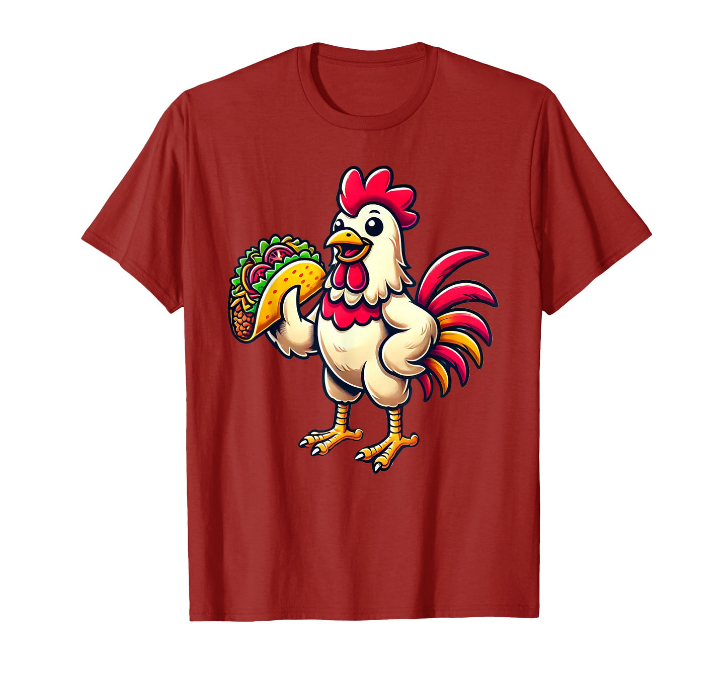 Chicken Eating Taco T-Shirt