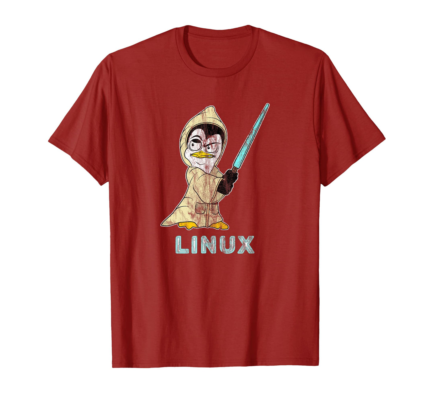 Retro Linux Penguin for Linux Admin and Hacker T-Shirt