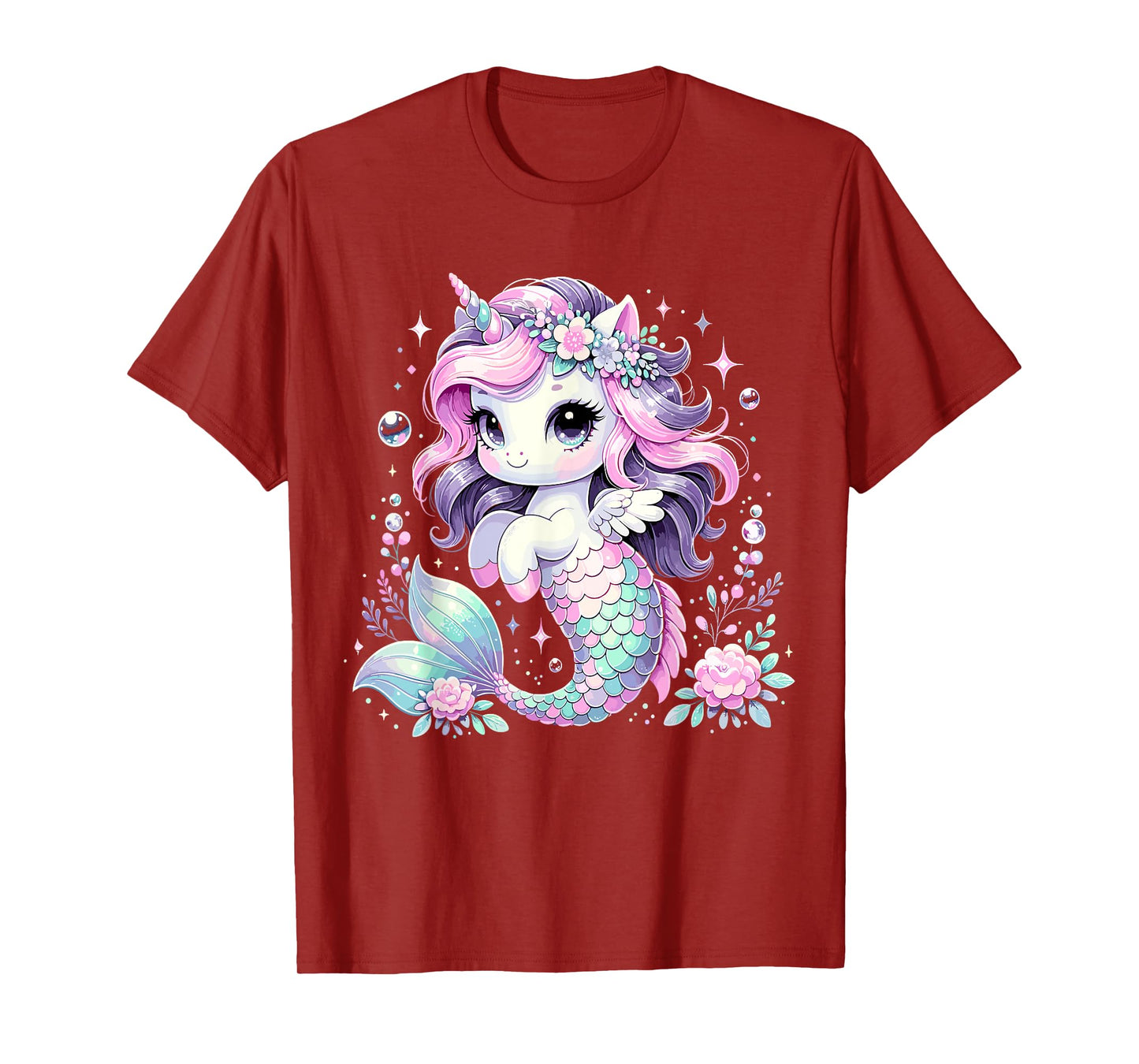 Unicorn Mermaid Birthday Party Mermicorn T-Shirt