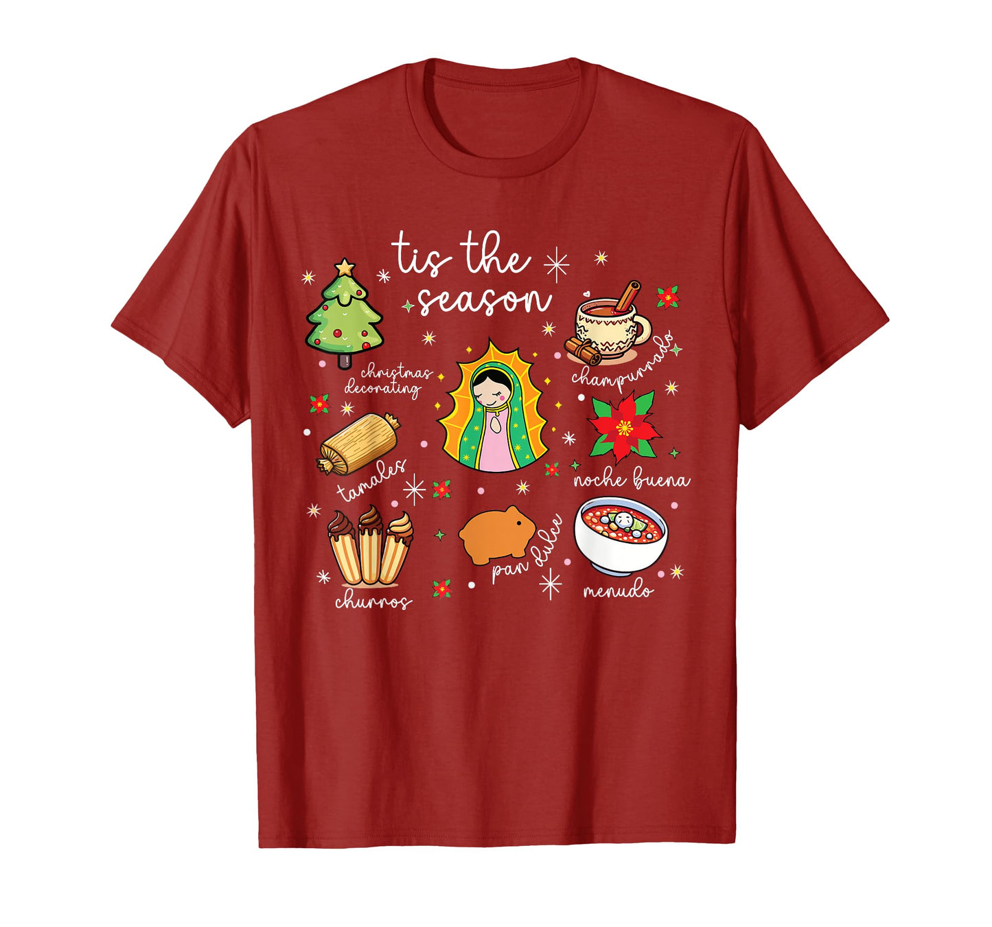 Tis the Season Mexican Christmas Feliz Navidad Xmas Mexican T-Shirt