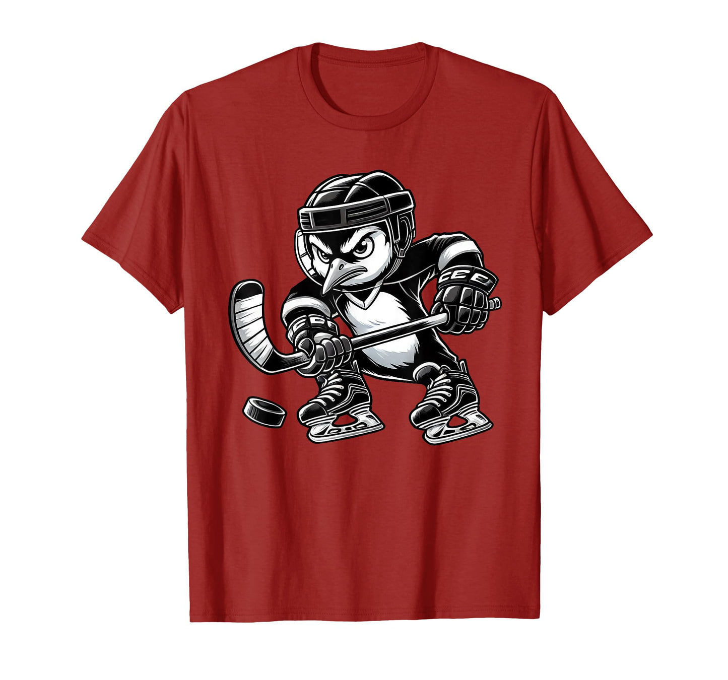 Penguin Hockey Player Team T-Shirt