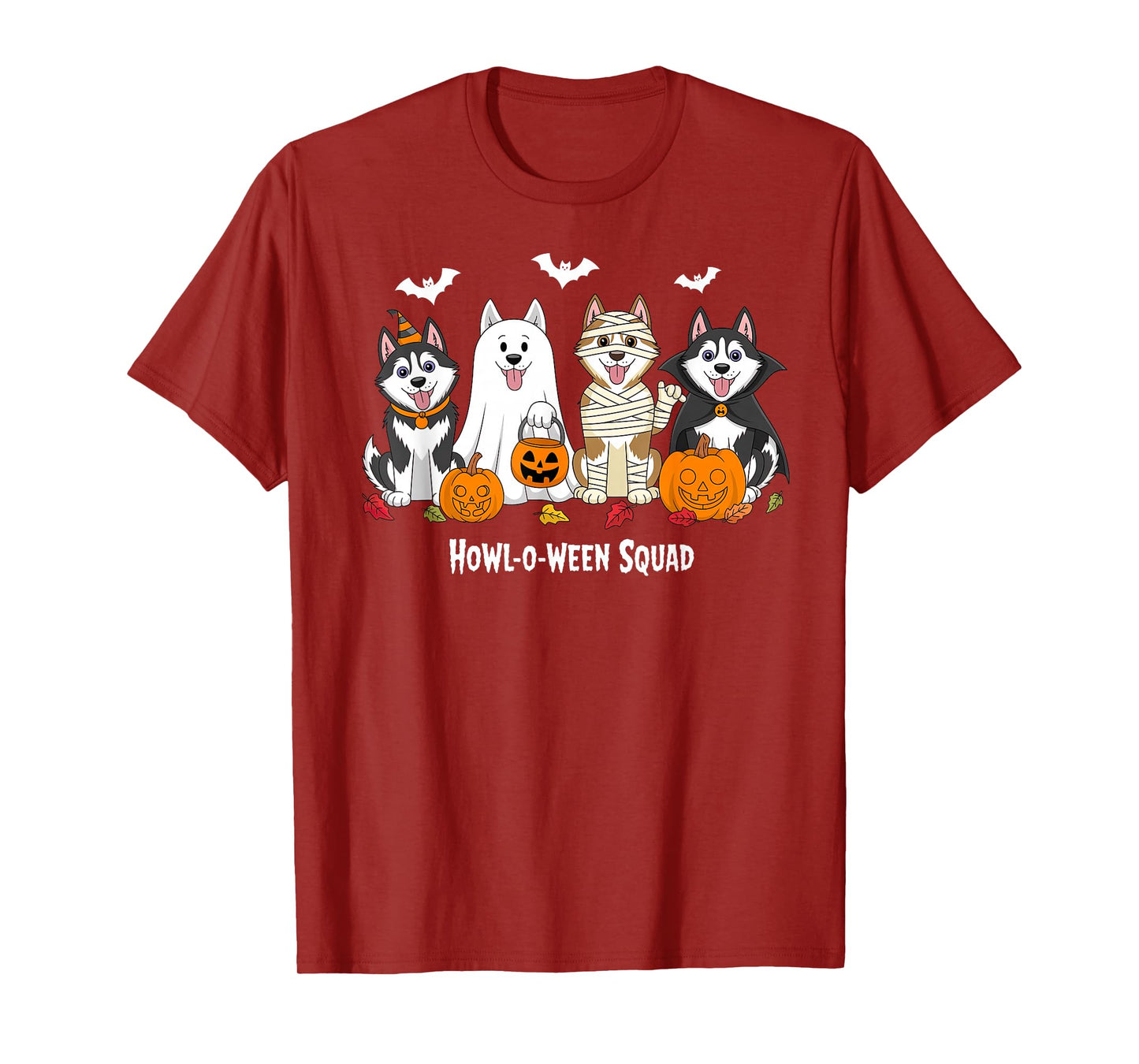 Husky Halloween Howl O Ween Squad T-Shirt