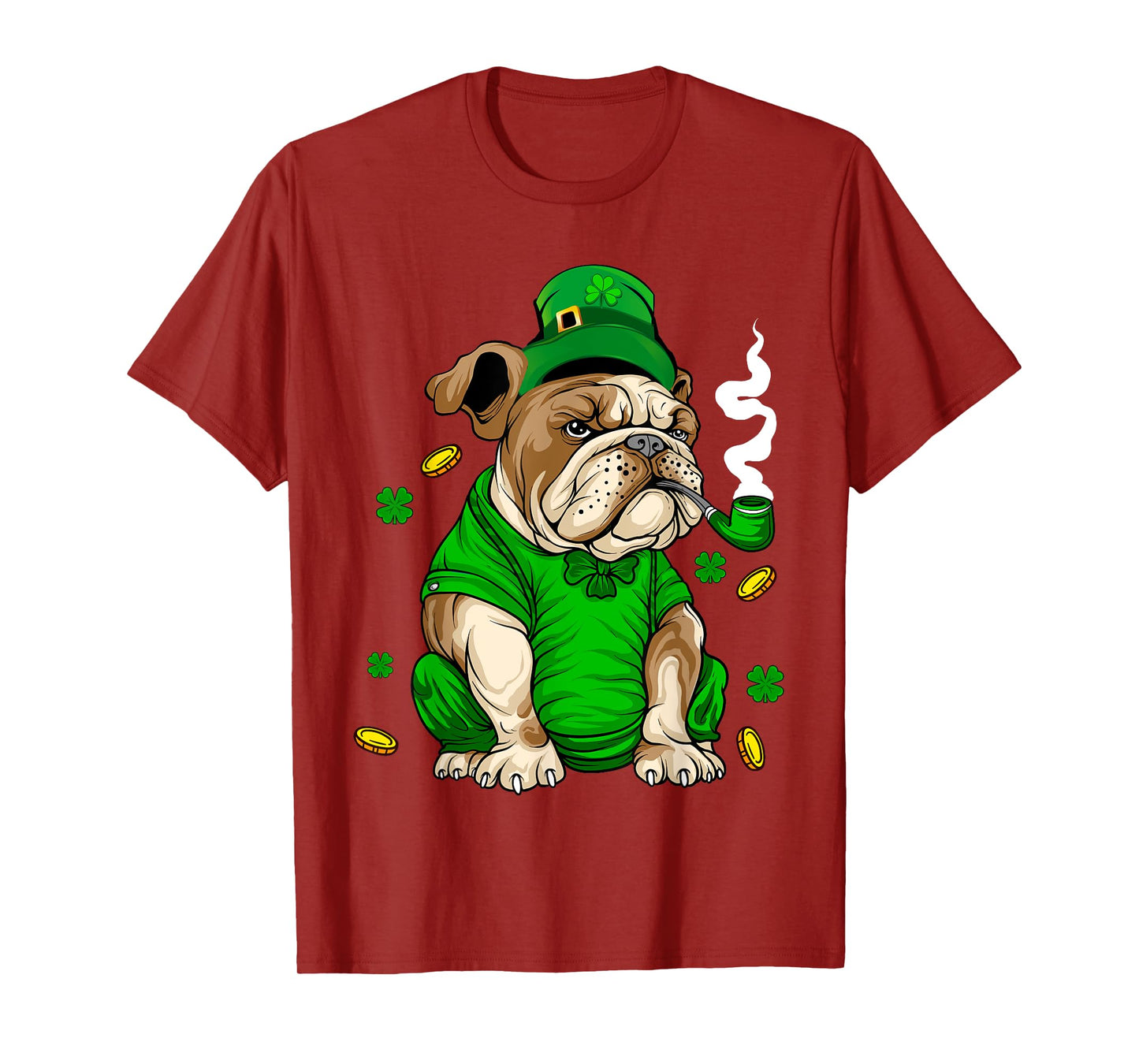 St Patricks day Bulldog Dog irish Saint Patrick Day T-Shirt for Men Women Kids