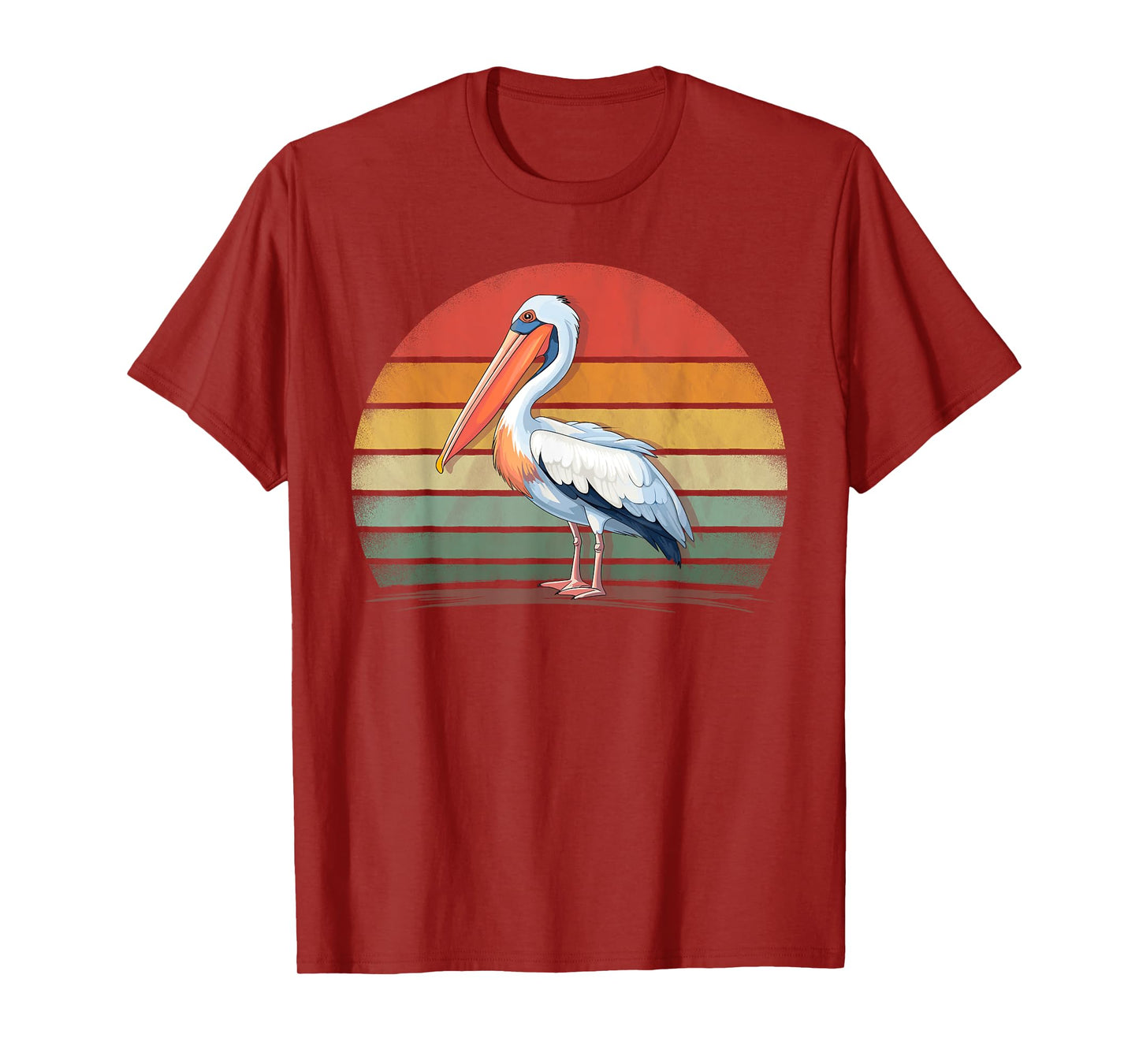 Pelican Bird Lover Retro Style Distressed Vintage Pelican T-Shirt