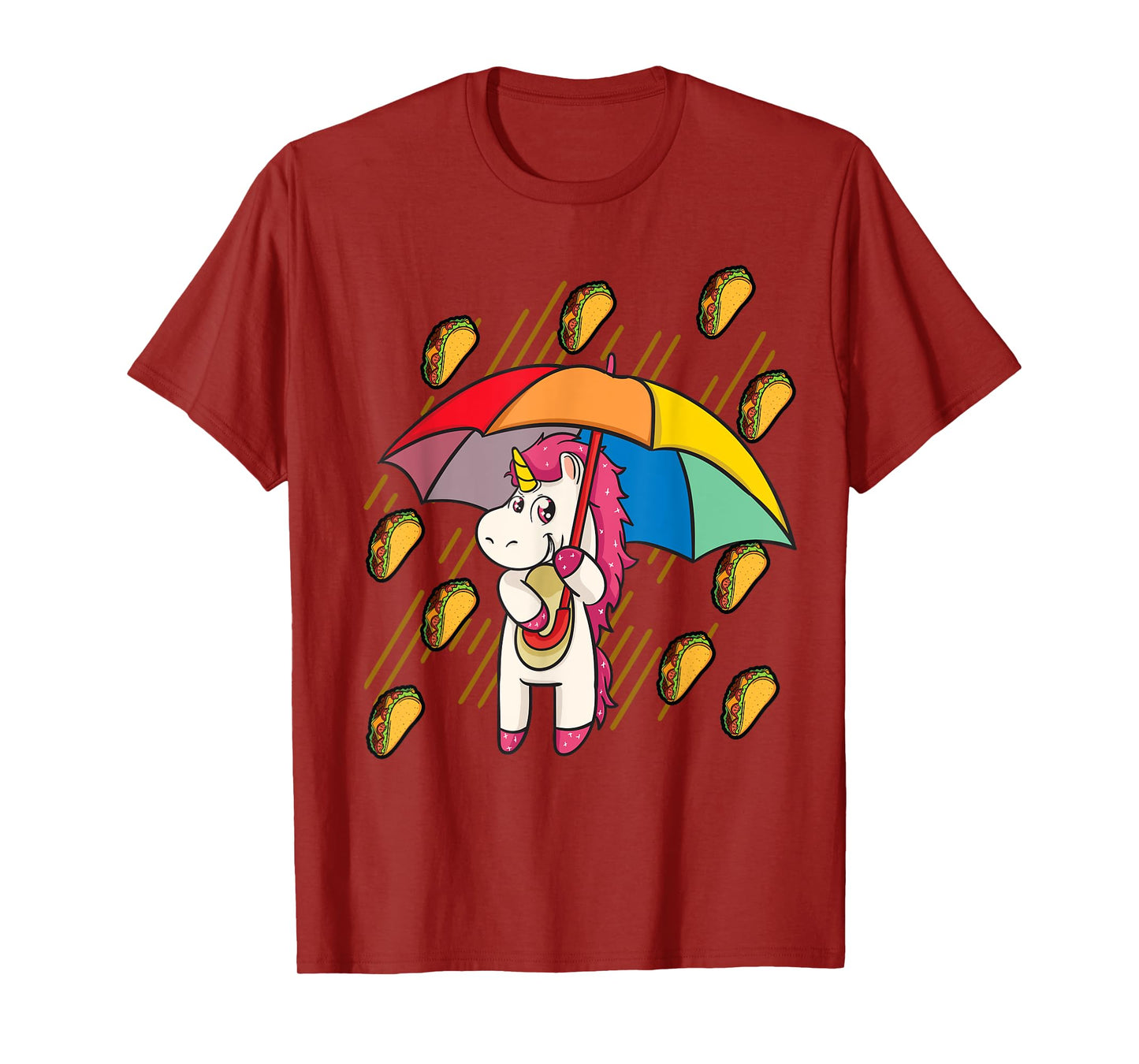 Raining Tacos Unicorn Lover Umbrella Cinco de Mayo T-Shirt