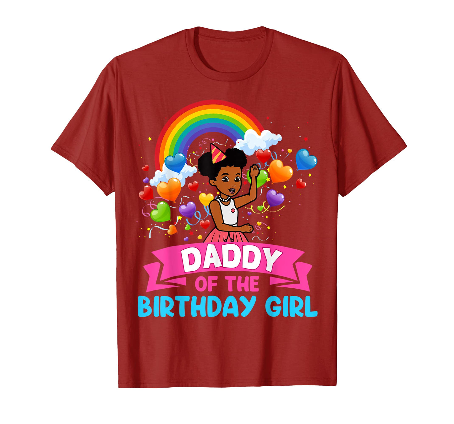 Daddy Of Birthday Girl Gracie Birthday Dolls Girl Party T-Shirt
