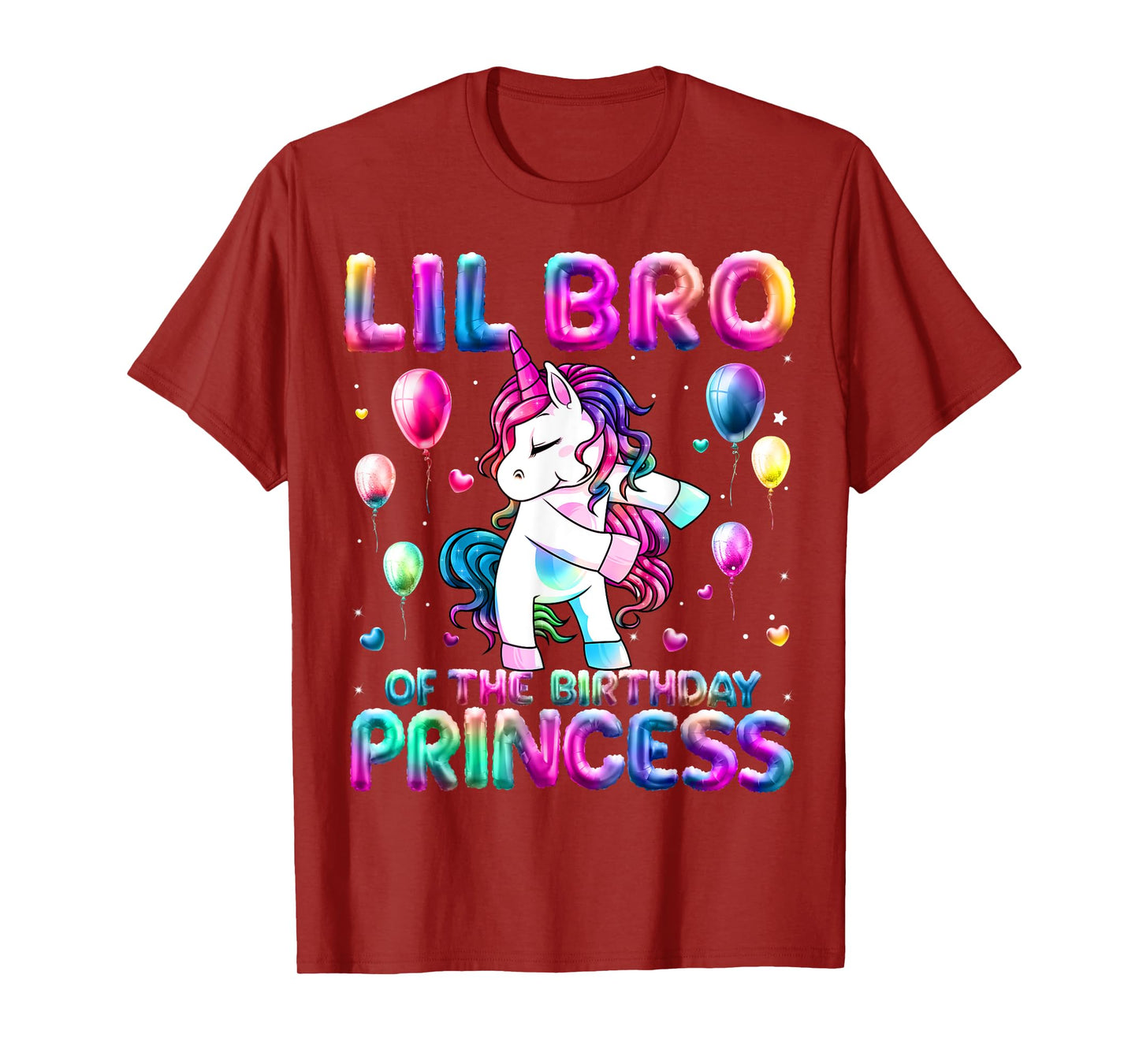 Brother of the Birthday Princess Girl Flossing Unicorn Bro T-Shirt