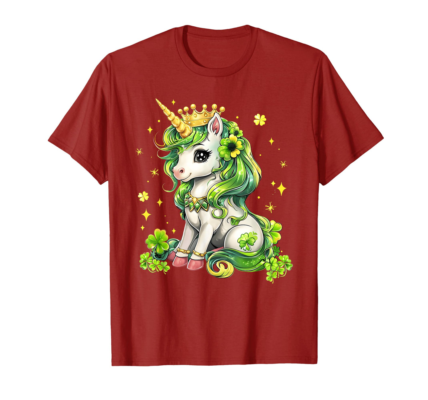 Cute Unicorn St Patricks Day Saint Pattys Girls Lepricorn T-Shirt