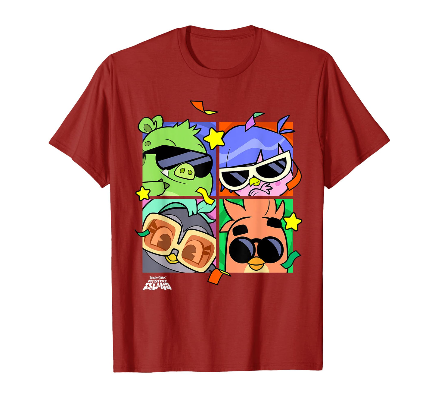 Angry Birds Mystery Island Team Official Merchandise T-Shirt