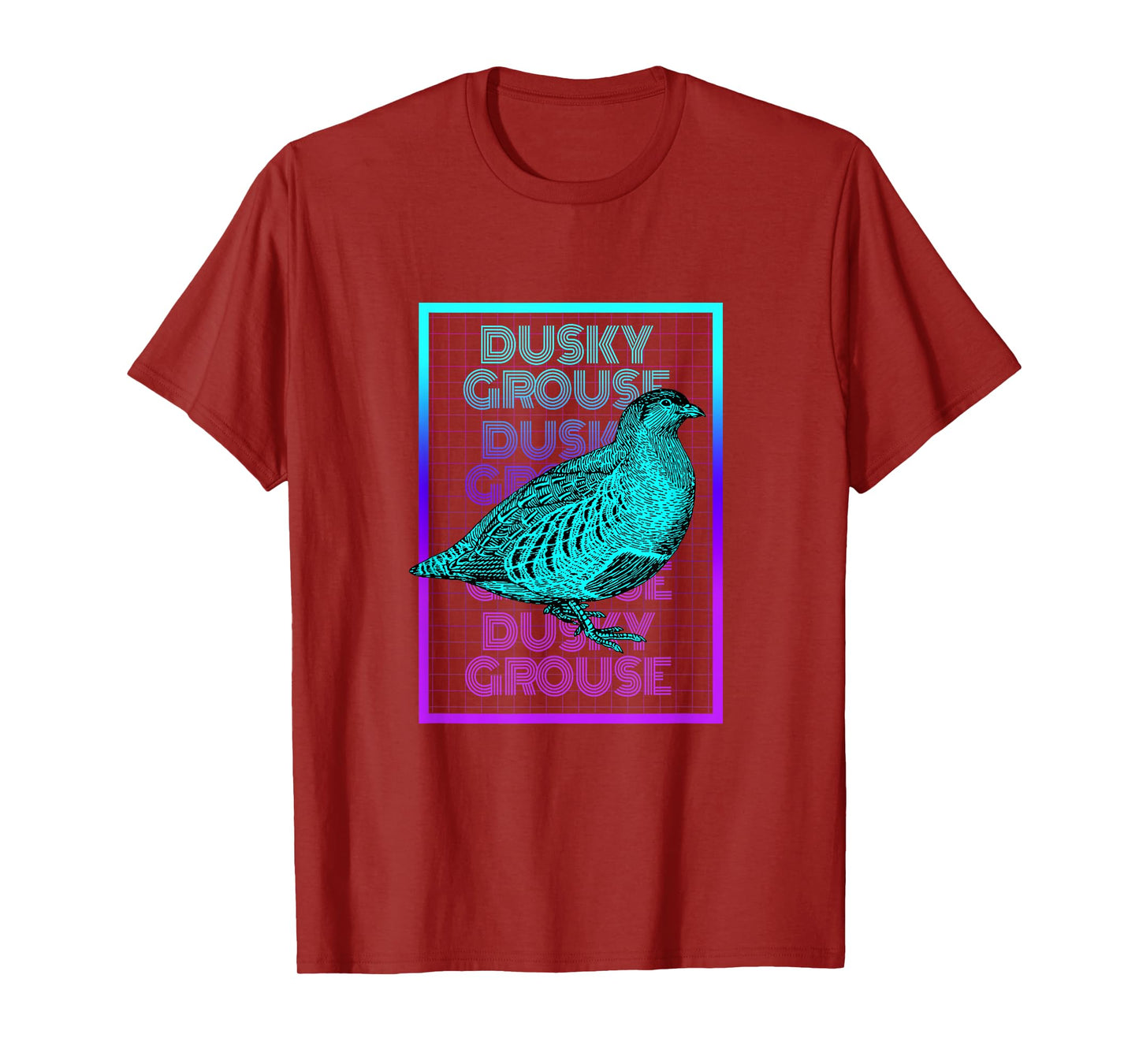 Dusky Grouse Bird Vintage Retro Dusky Grouse T-Shirt