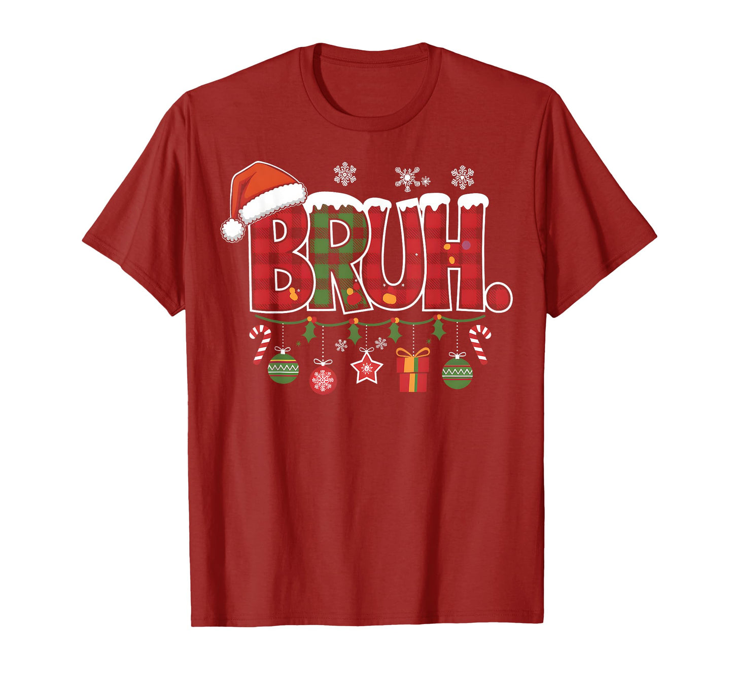 Bruh Christmas Santa Happy Christmas Family Xmas Christmas T-Shirt