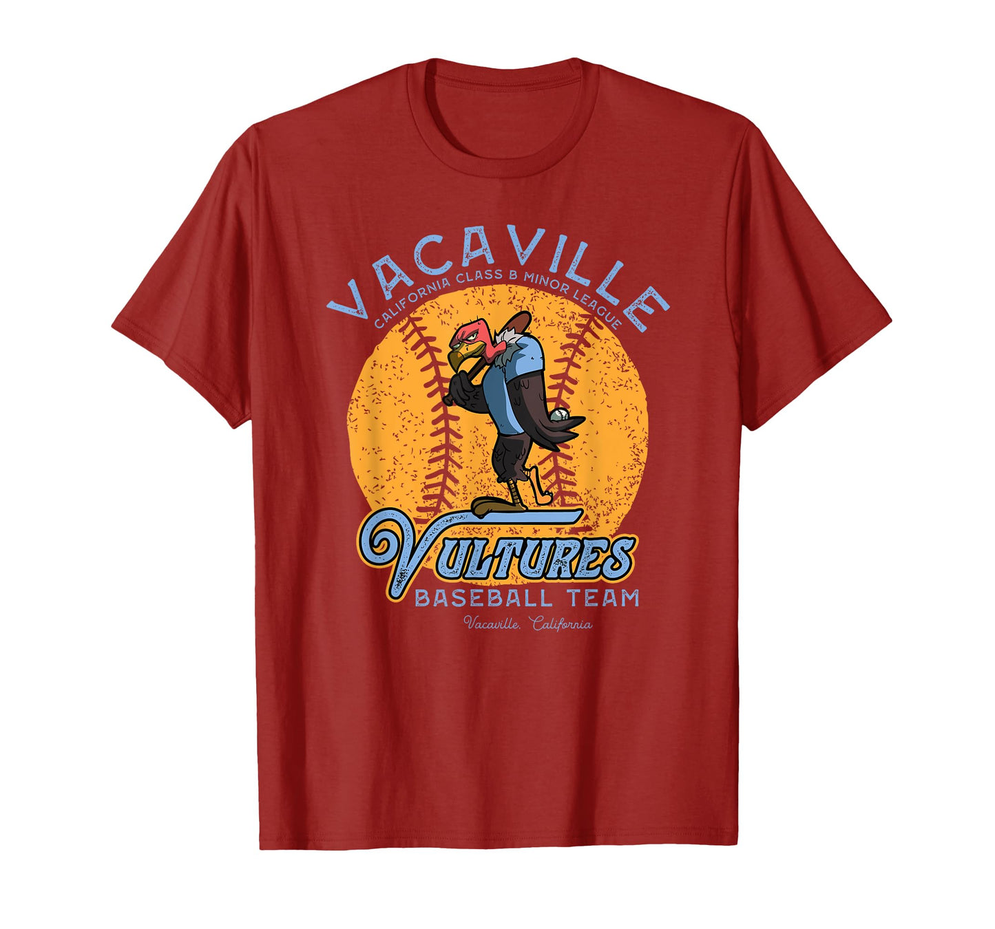 Vintage Vacaville Vultures Retro Minor League Baseball Team T-Shirt