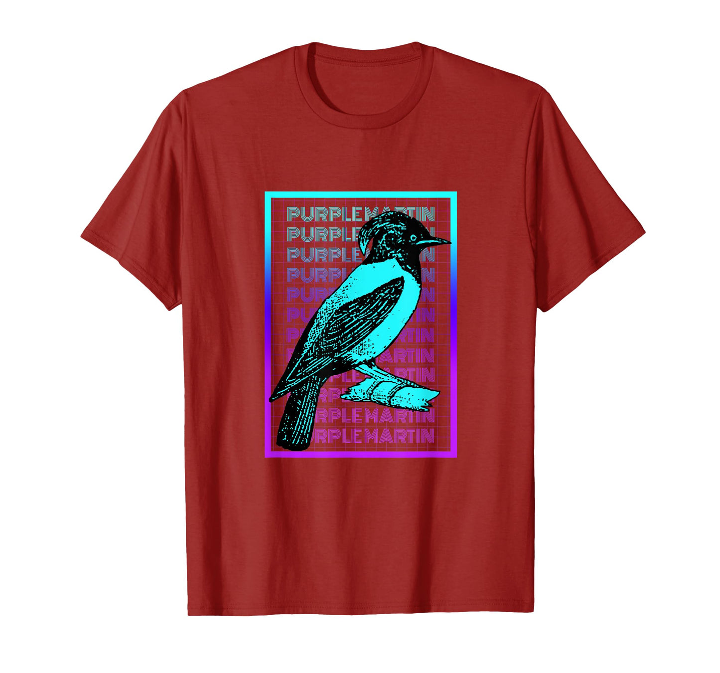 Purple Martin Bird Vintage Retro Purple Martin T-Shirt