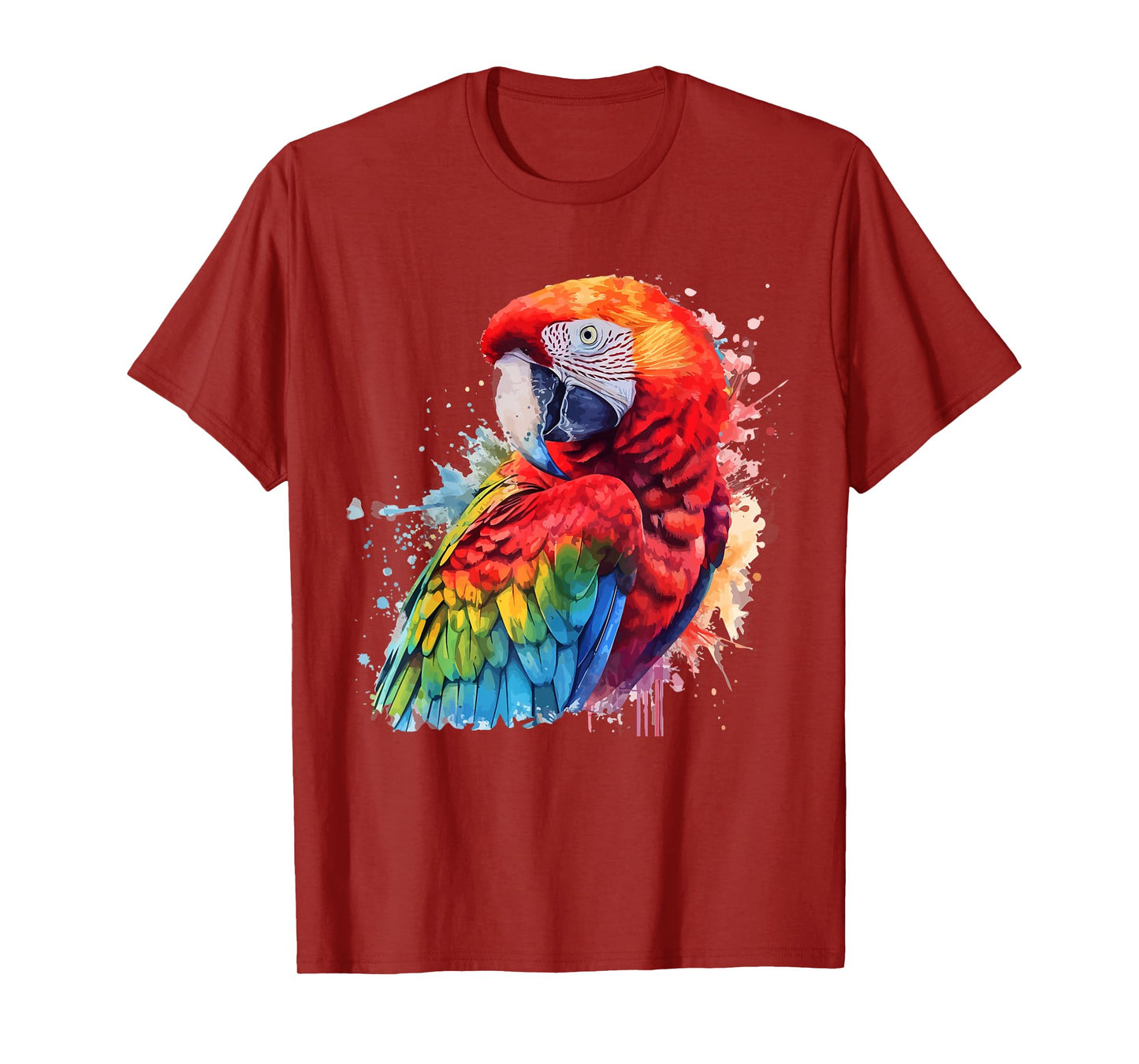 Colorful Parrot Watercolor T-Shirt
