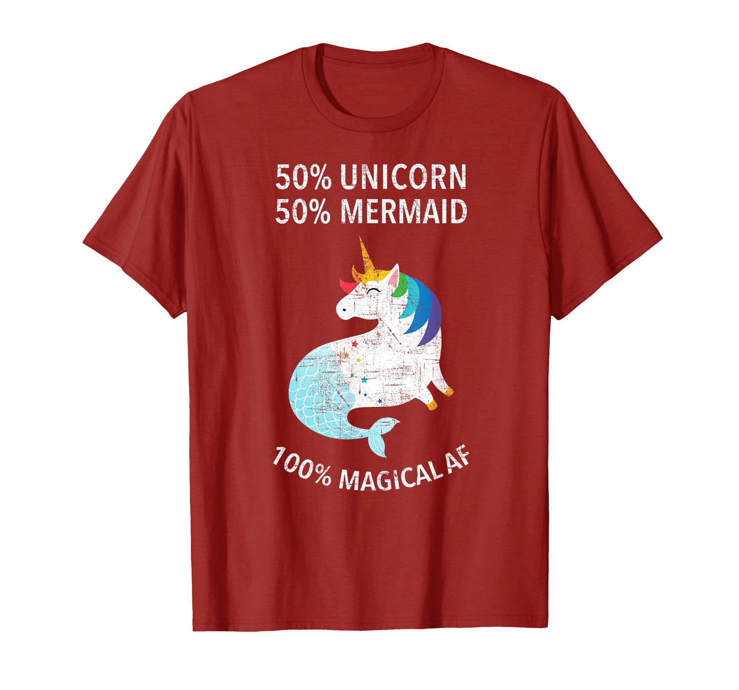 50% Mermaid, 50% Unicorn - 100% Magical AF T-Shirt