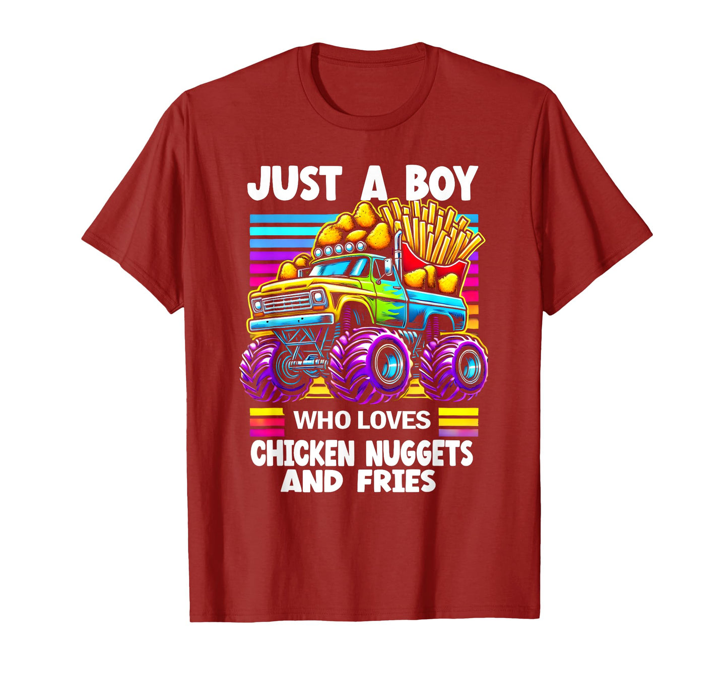 Just a Boy Who Loves Chicken Nuggets and Fries T-Shirt