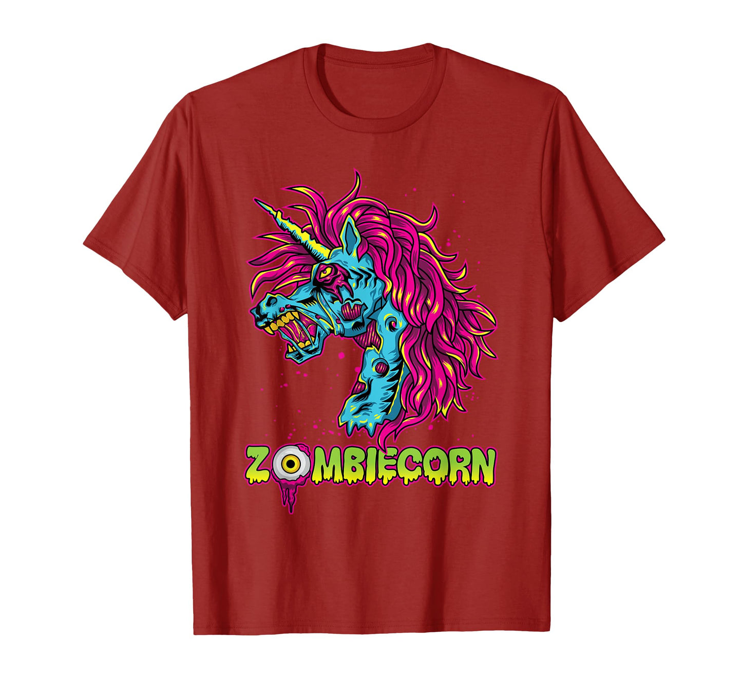 Scary Zombiecorn Zombie Unicorn Halloween Costume T-Shirt