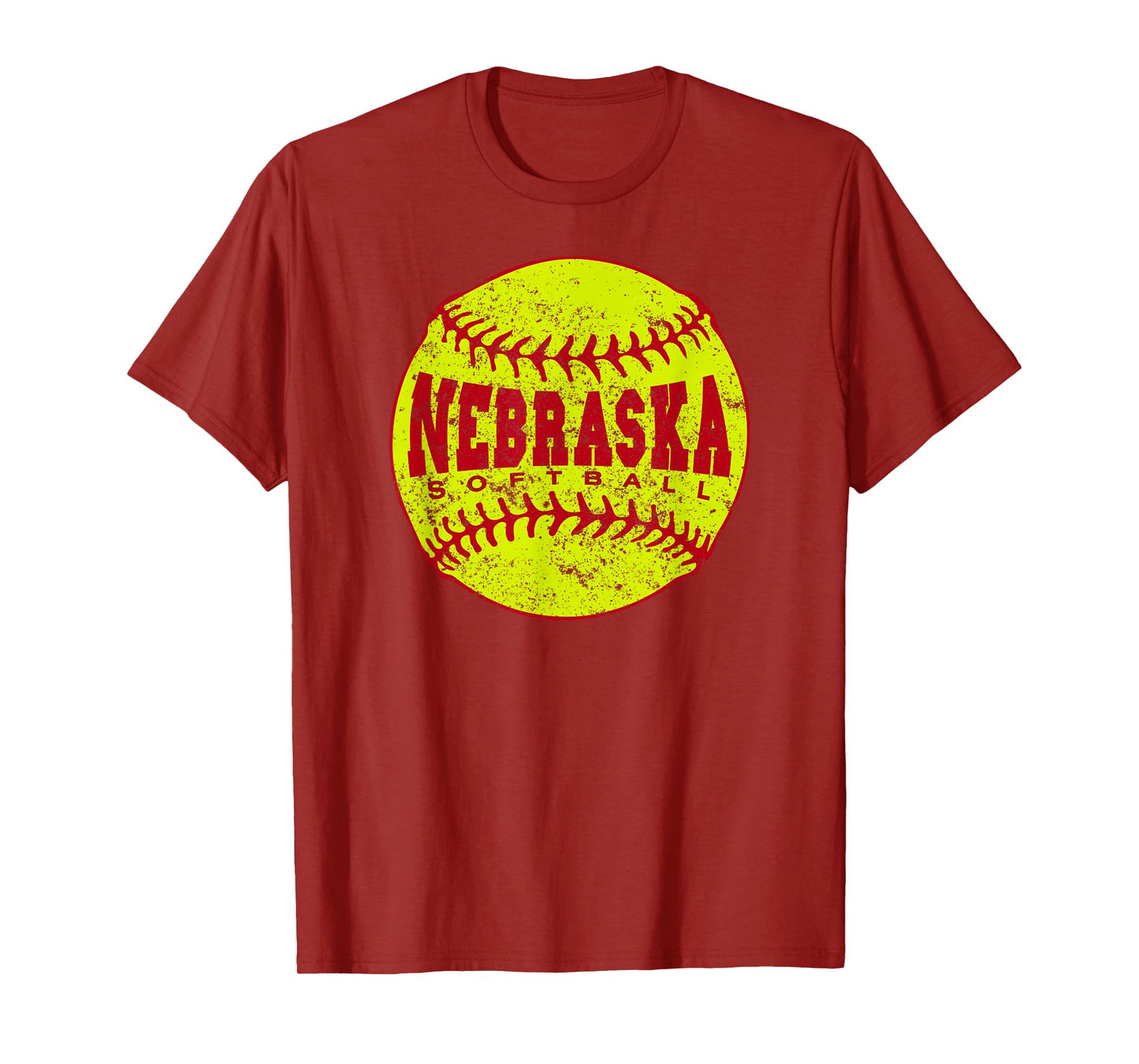 Nebraska Softball Ball T-Shirt