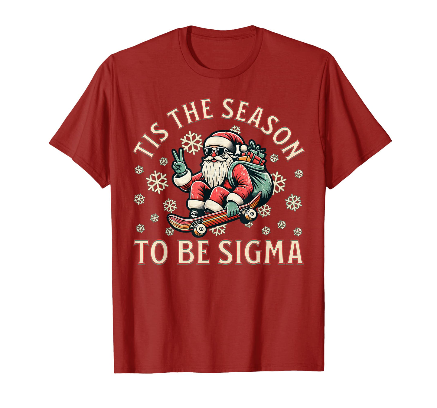 Tis The Season To Be Sigma Claus Funny Santa Christmas Boys T-Shirt