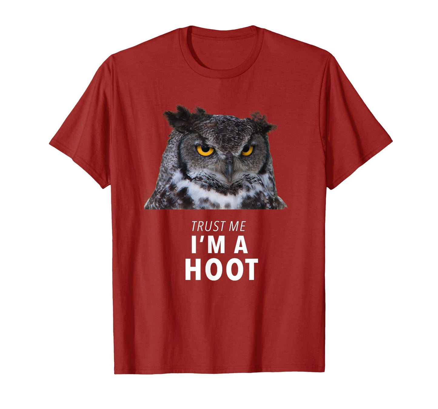 Hilarious Trust Me I'm a Hoot Owl T-Shirt, Sarcastic Bird