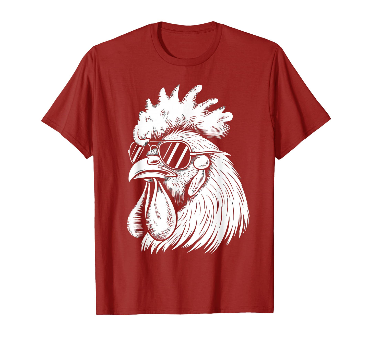 Funny Chicken With Sunglasses Chicken Farm Poultry Lover T-Shirt