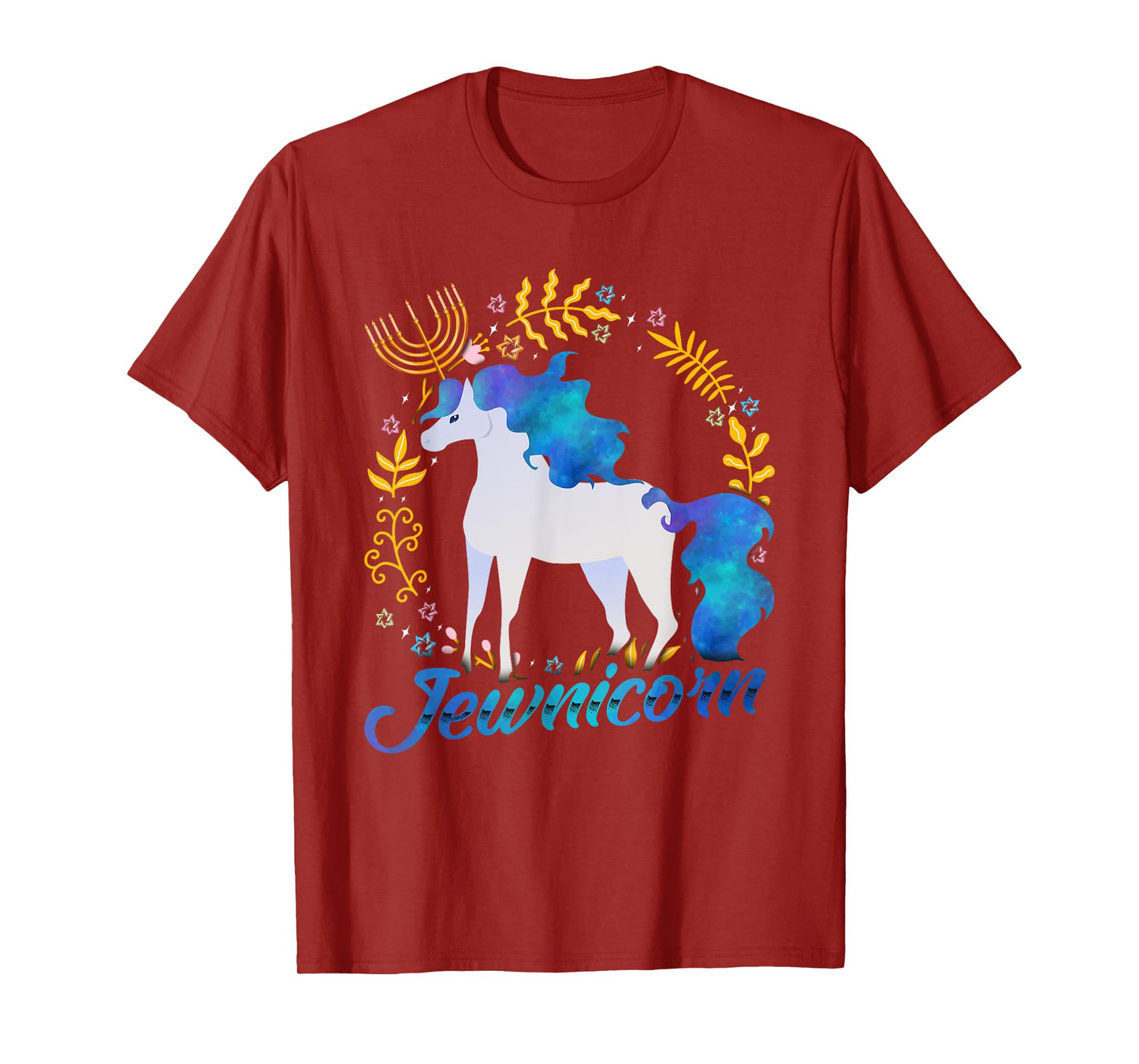 Jewnicorn Funny Jewish Unicorn Chanukah Hanukkah Jew Gift T-Shirt
