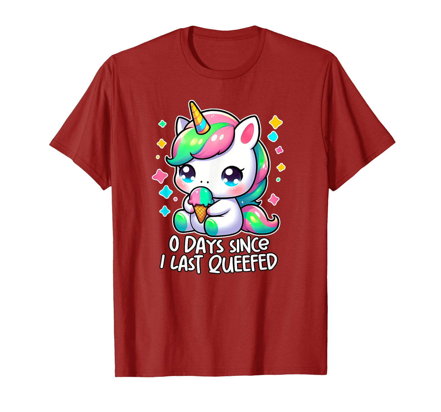 0 DAYS SINCE I LAST QUEEFED oddly specific meme crude humor T-Shirt