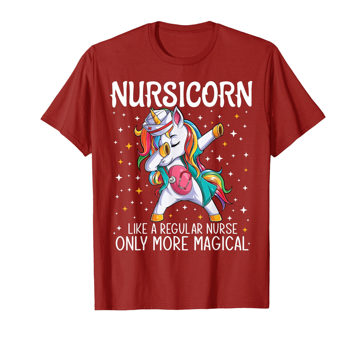 Dabbing Unicorn Nursicorn Funny Nurse Gift women men CNA RN T-Shirt