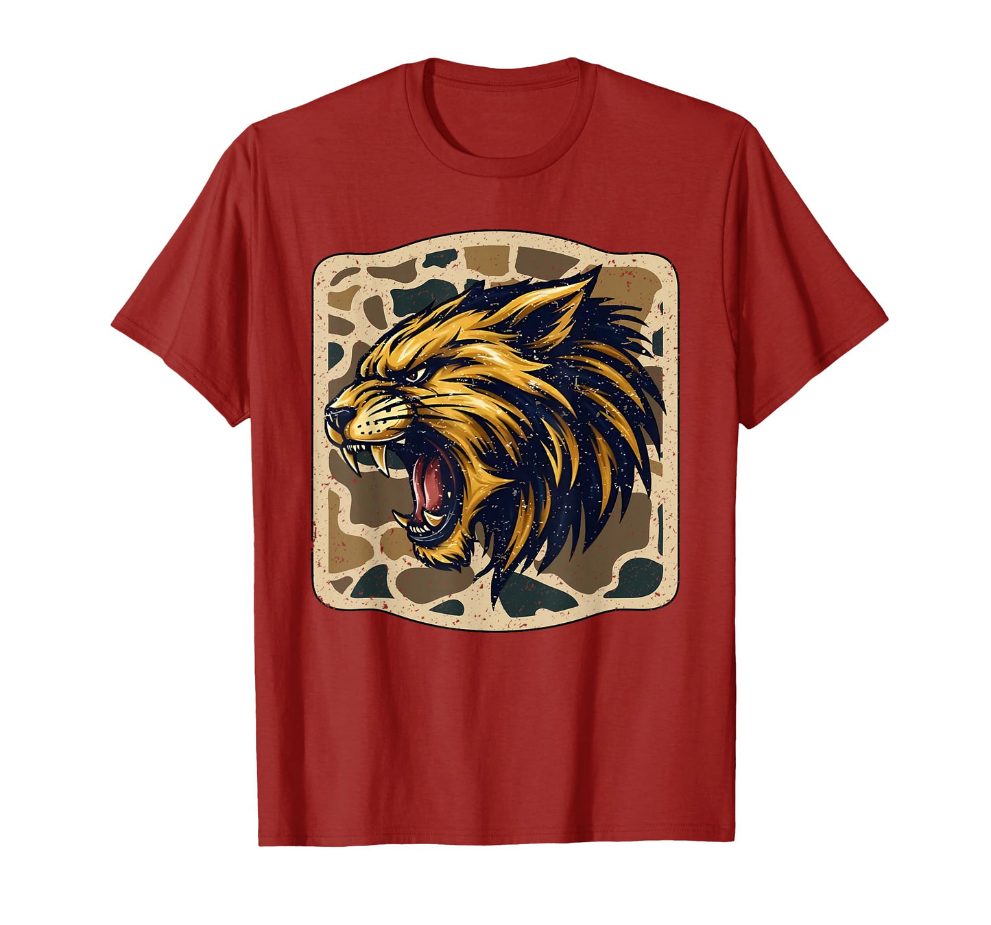 Wildcats Camo Football Game Day School Mascot Team Spirit T-Shirt