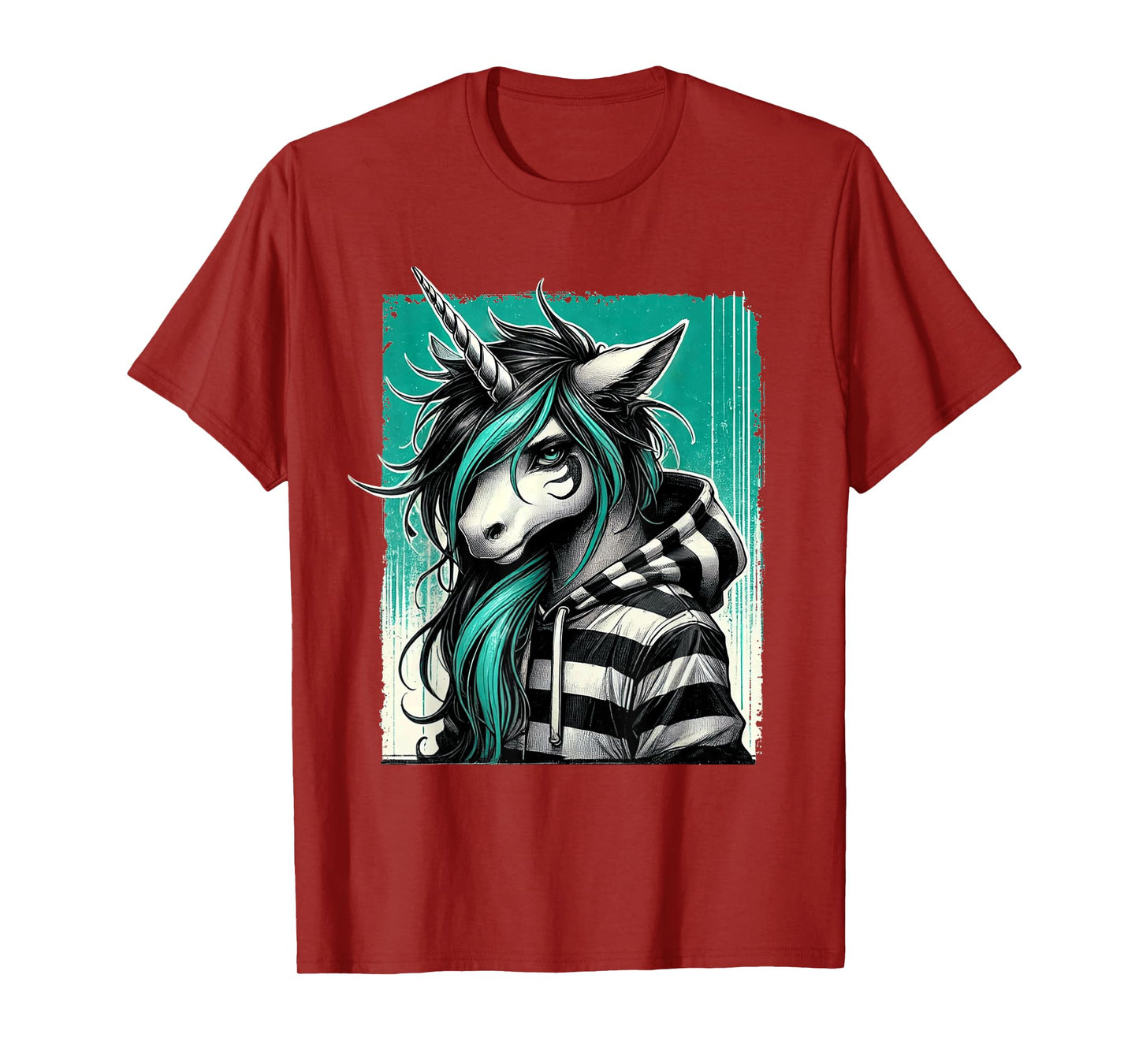 Goth Girl Cute E-Girl Women Gothic Unicorn Goth Emo Girl T-Shirt