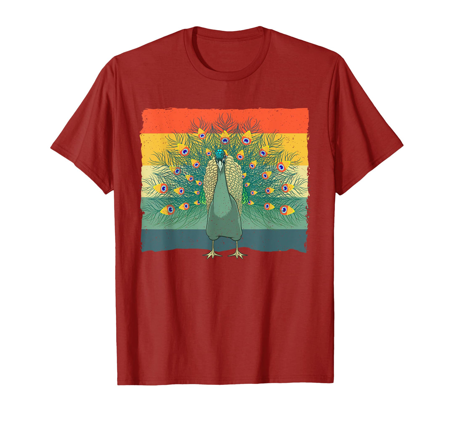 Cool Peacock Design For Men Women Kids Vintage Peacock Lover T-Shirt