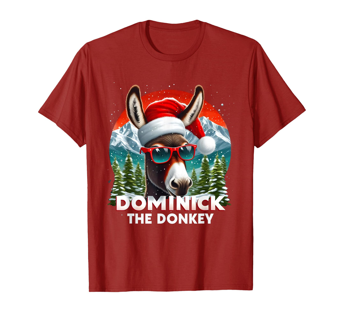 Christmas Dominick the Donkey Christmas Xmas Donkey Cheer T-Shirt
