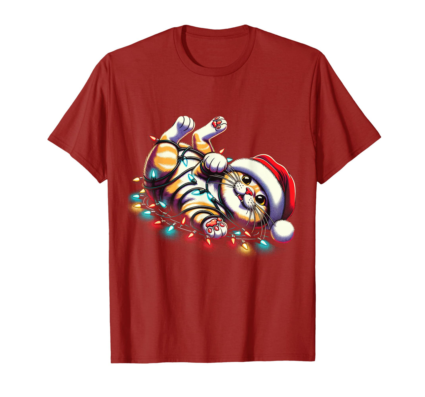 Christmas Cat Lover Funny Festive Holidays Cute Kitten Xmas T-Shirt