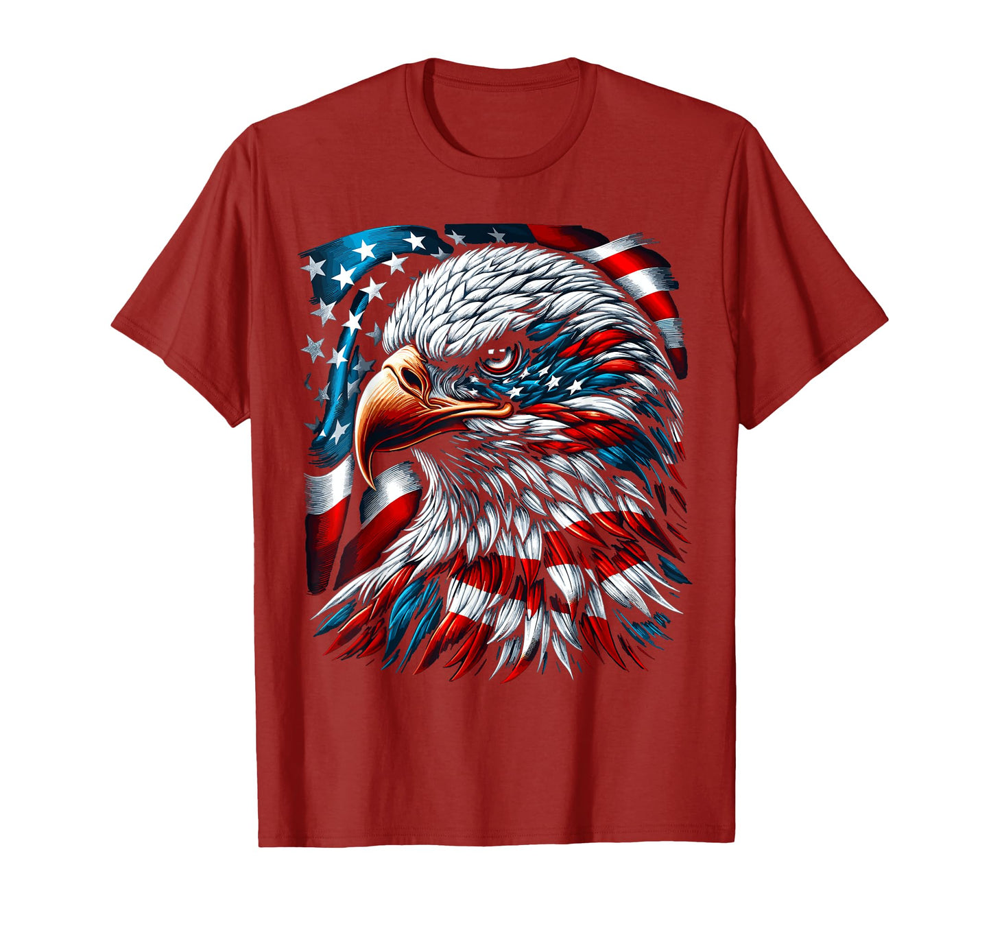 Bald Eagle 4th Of July American Flag USA T-Shirt