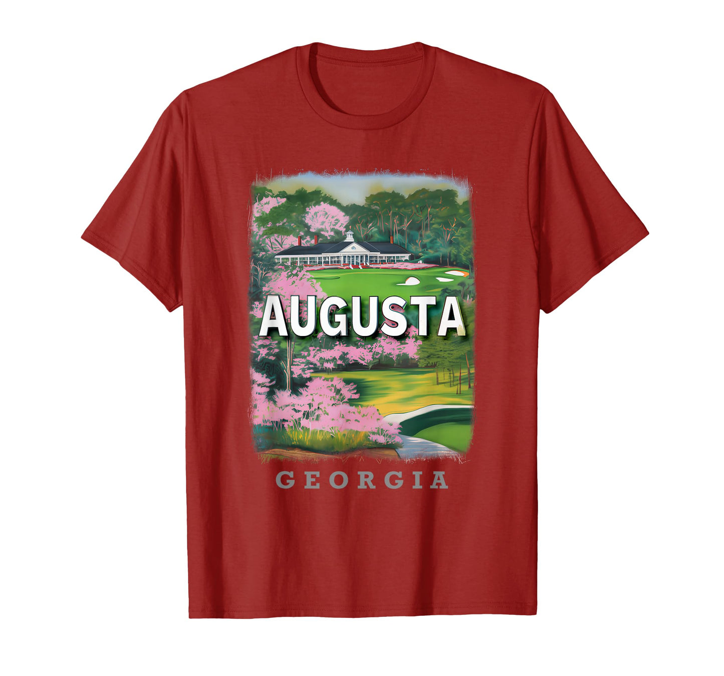 Augusta Georgia GA Golfing Paradise SD843 T-Shirt