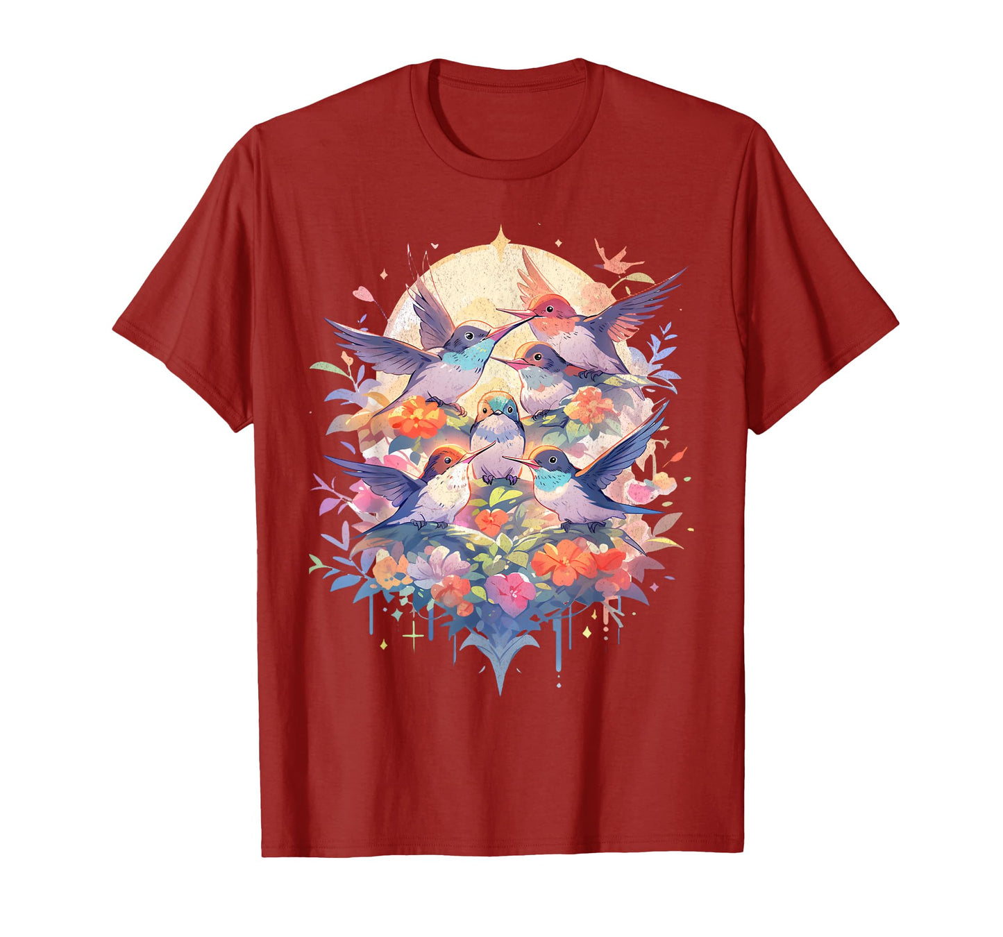 Beautiful Hummingbirds Bird Watching Earth Day Nature Lovers T-Shirt
