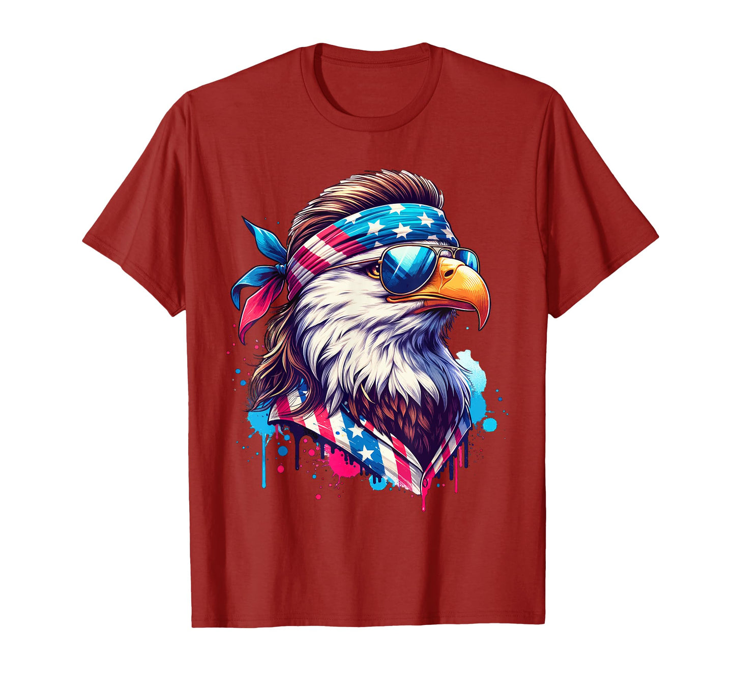 4th of July Patriotic Funny Eagle July 4th USA Murica T-Shirt