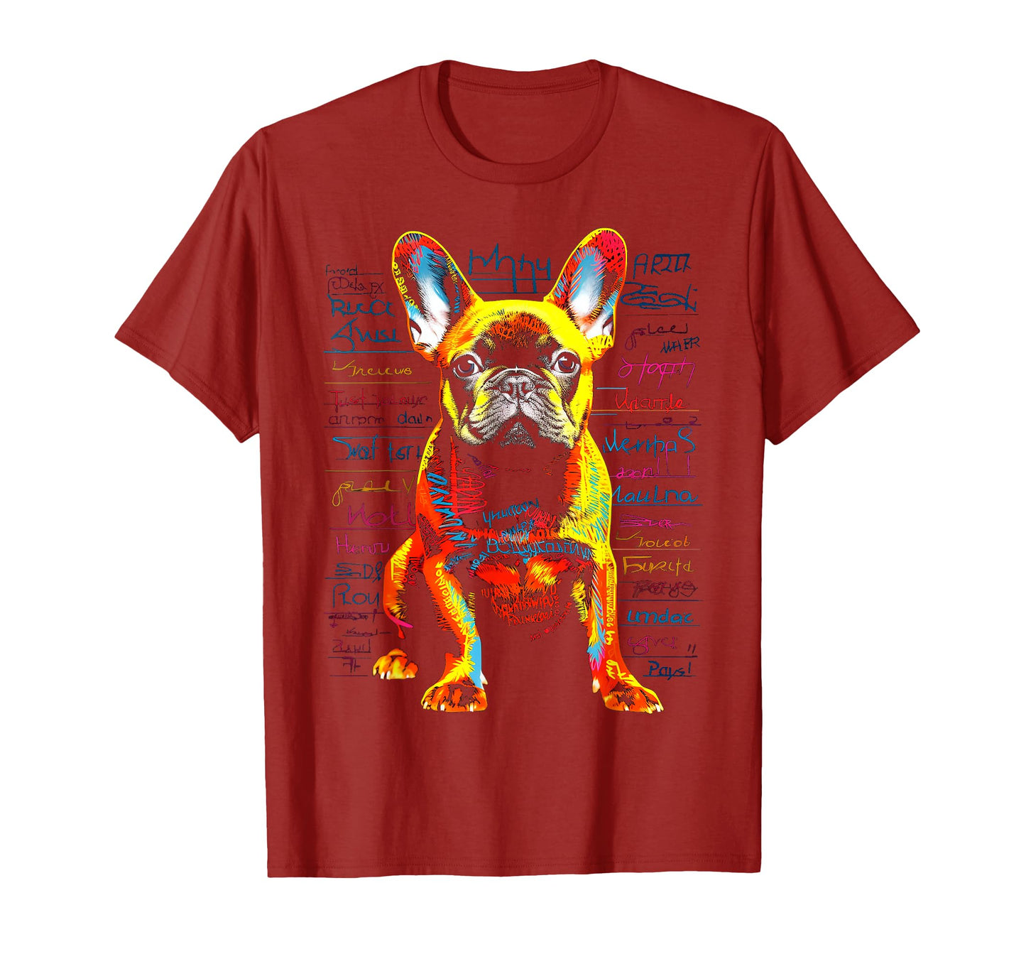 French Bulldog Dog Animal Pet Art Graphic French Bulldog T-Shirt