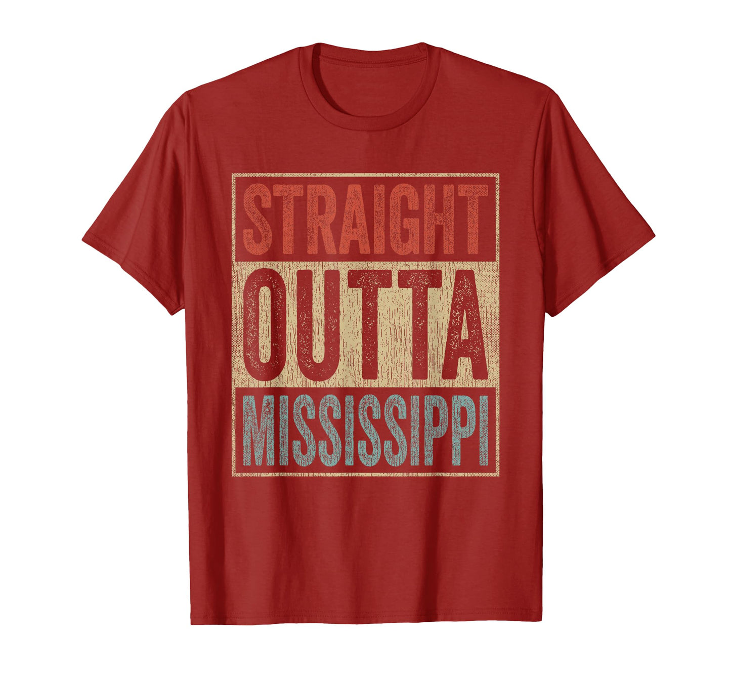Retro Mississippi Souvenir Straight Outta Mississippi T-Shirt