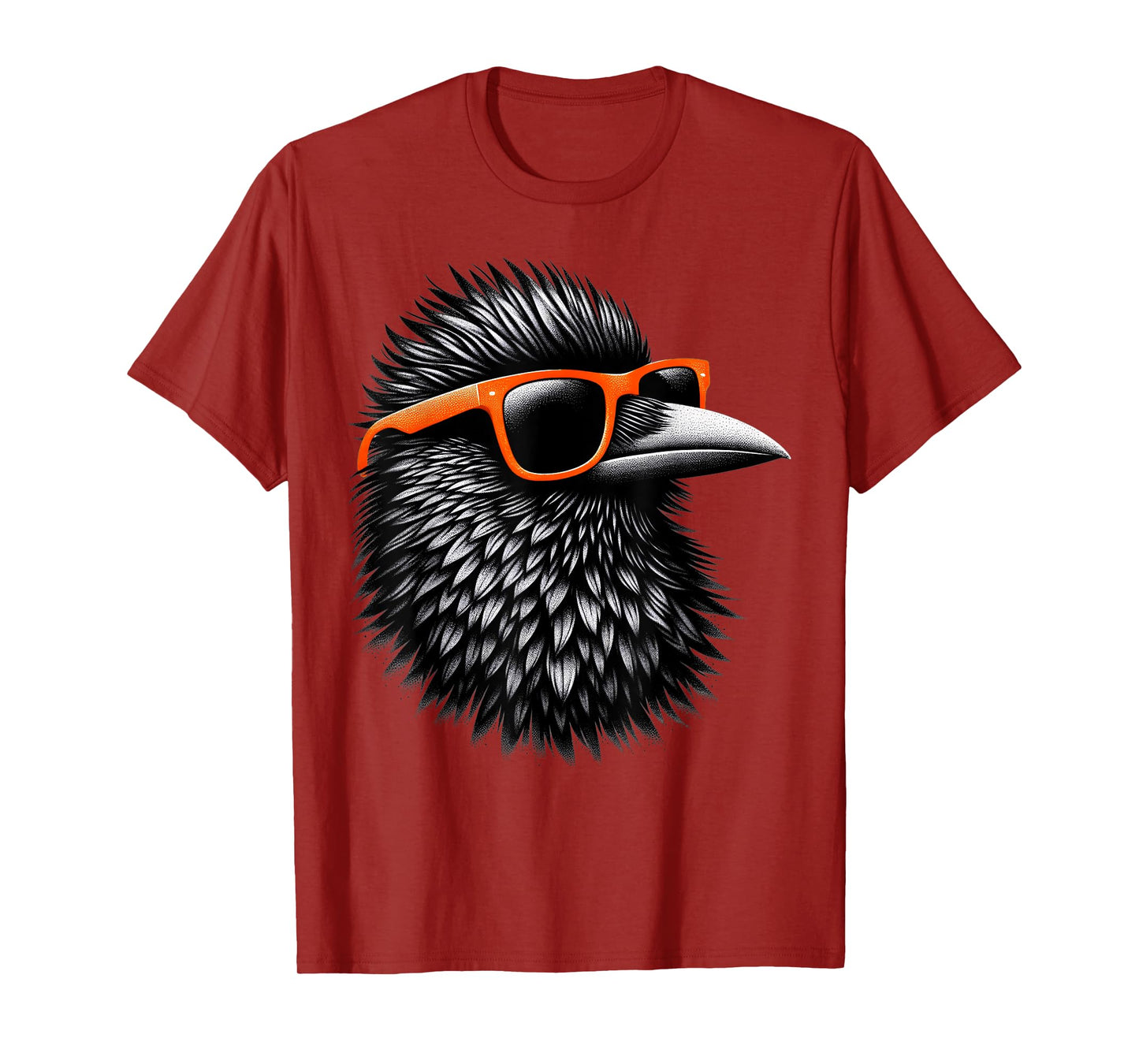 Cool Grackle Bird Wearing Sunglasses Graphic Art T-Shirt