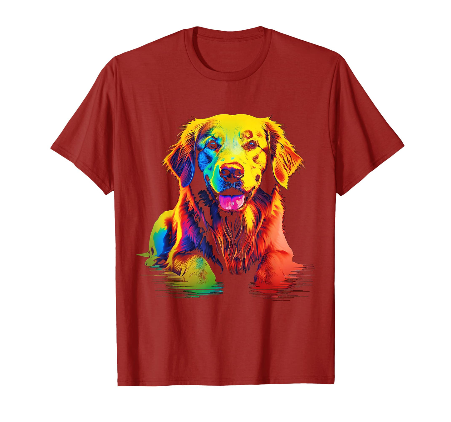 Labrador Retriever Colorful Portrait Animal Art Graphic Dog Men Women Kids T-Shirt