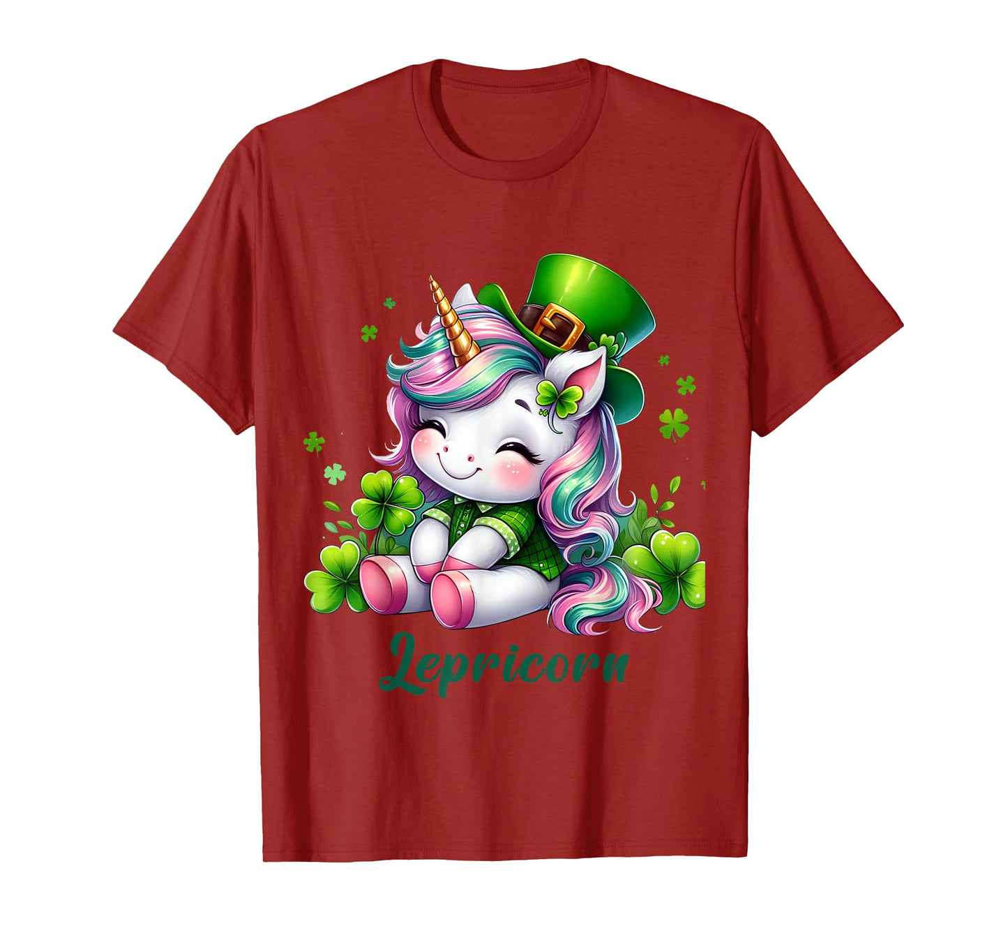 St Patricks Day Unicorn Cute Saint Pattys Girls Lepricorn T-Shirt