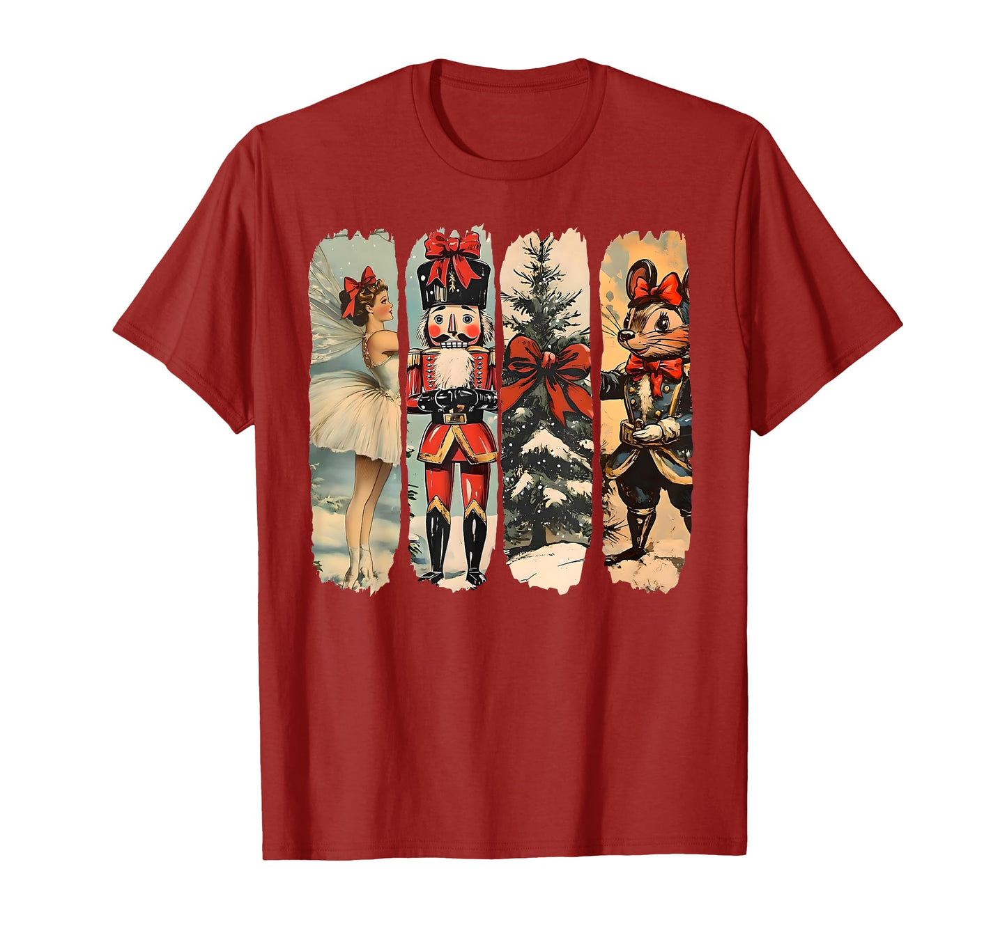 Nutcracker Merry Christmas Xmas Tree Family Pajamas Holiday T-Shirt