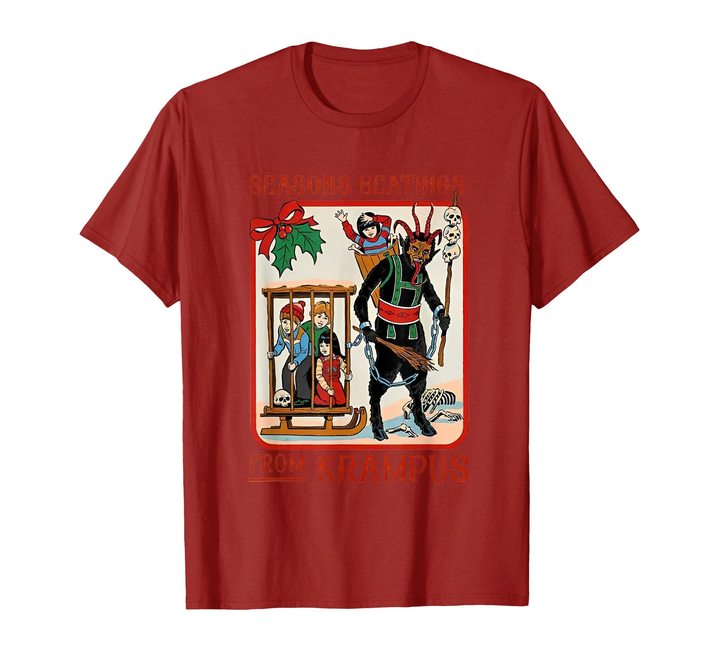 Seasons Beatings From Krampus Christmas T-Shirt