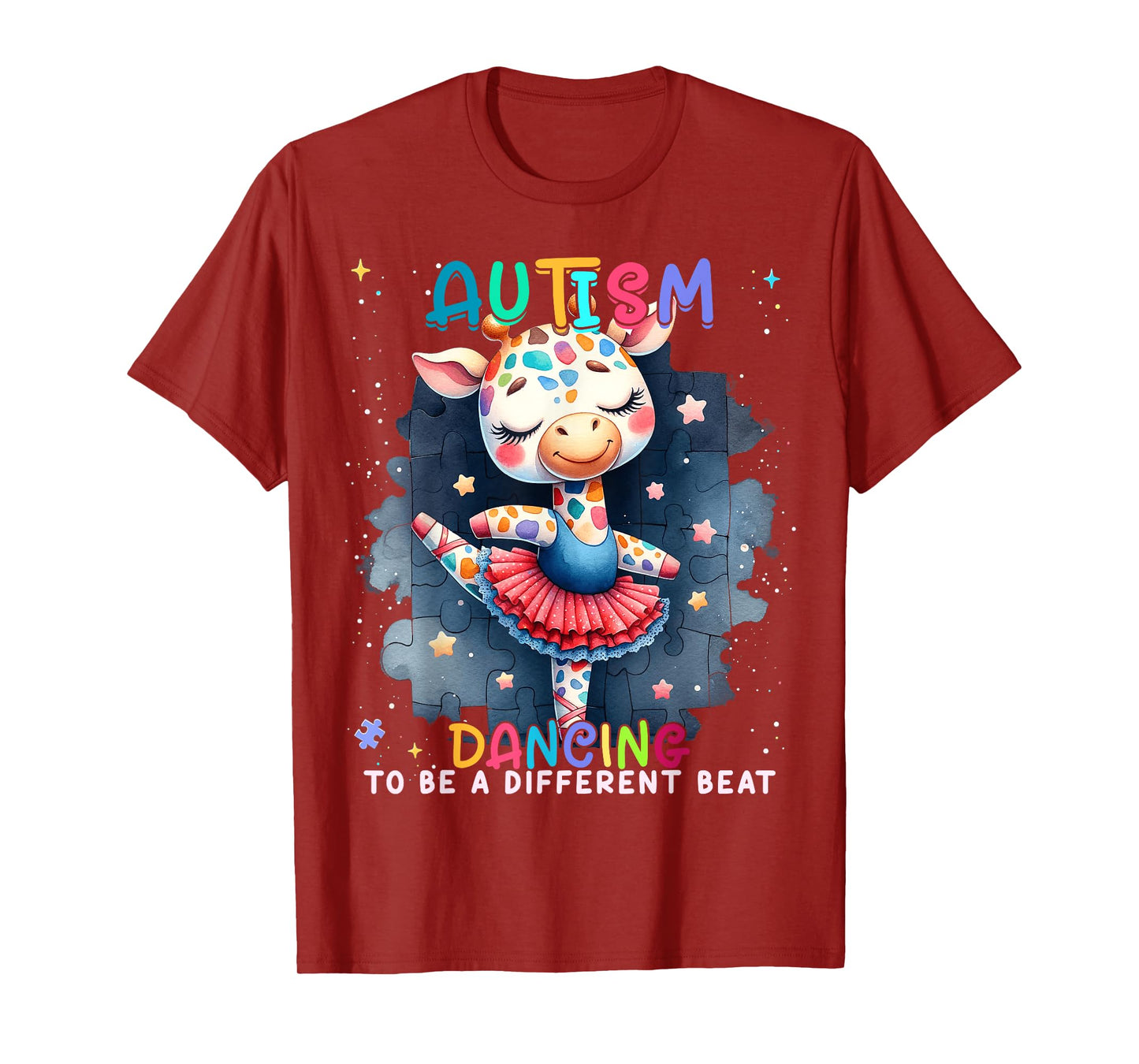 Autism Awareness Cute Unicorn Dancing To A Different Beat T-Shirt